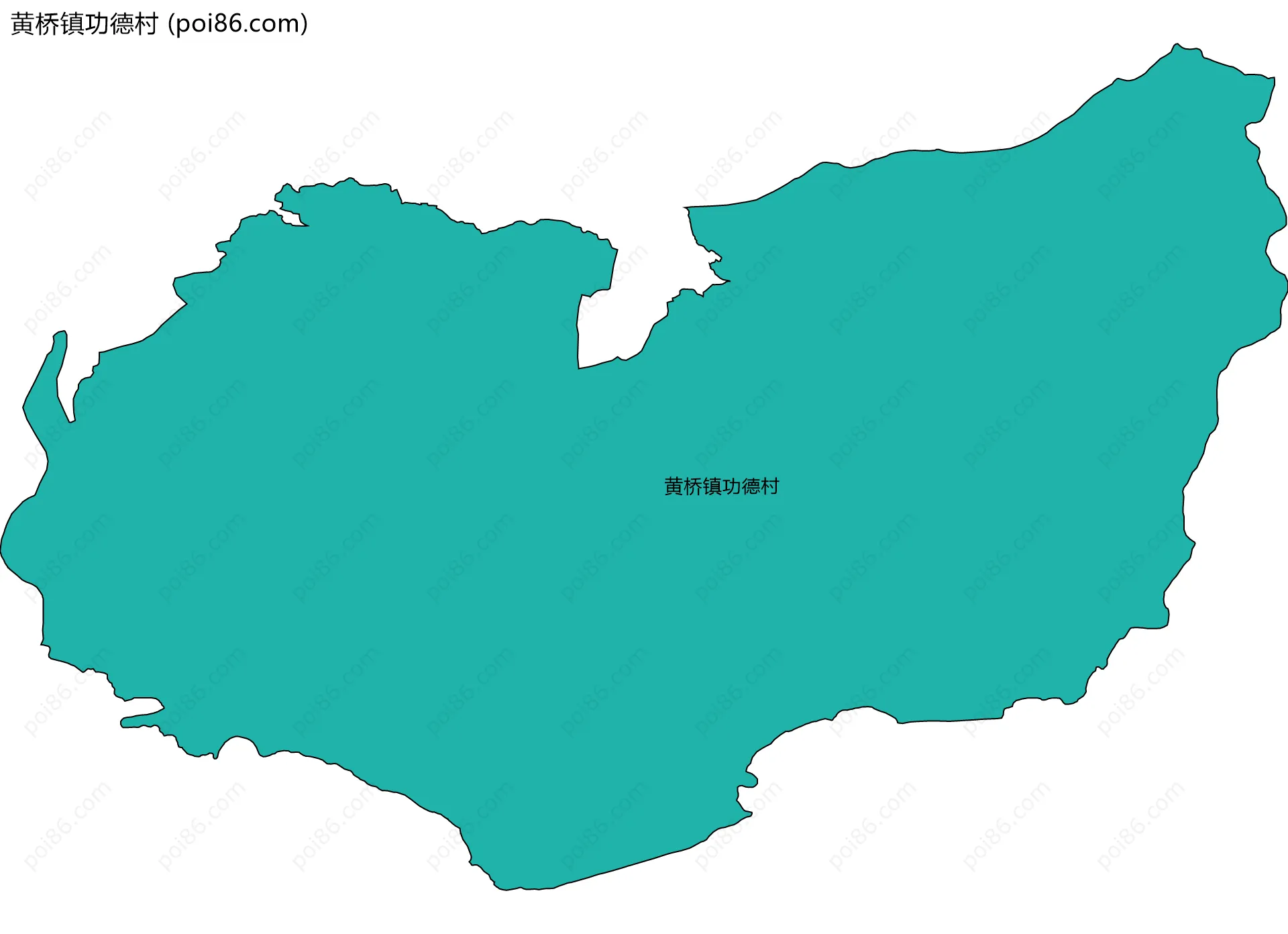 黄桥镇功德村边界地图