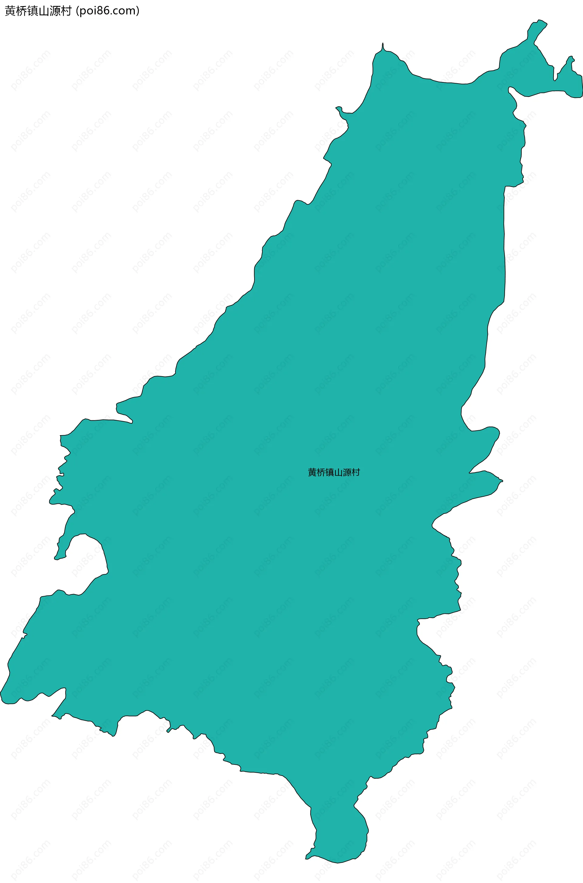 黄桥镇山源村边界地图