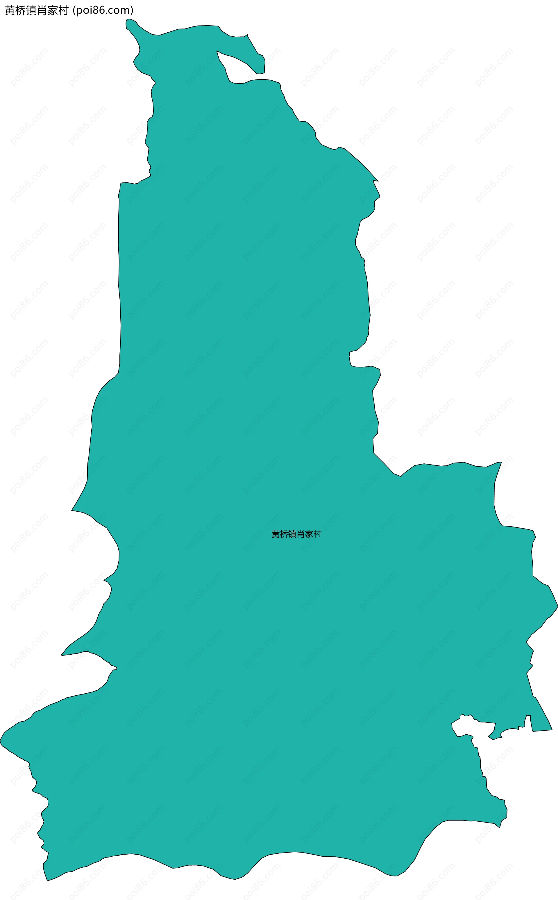 黄桥镇肖家村边界地图
