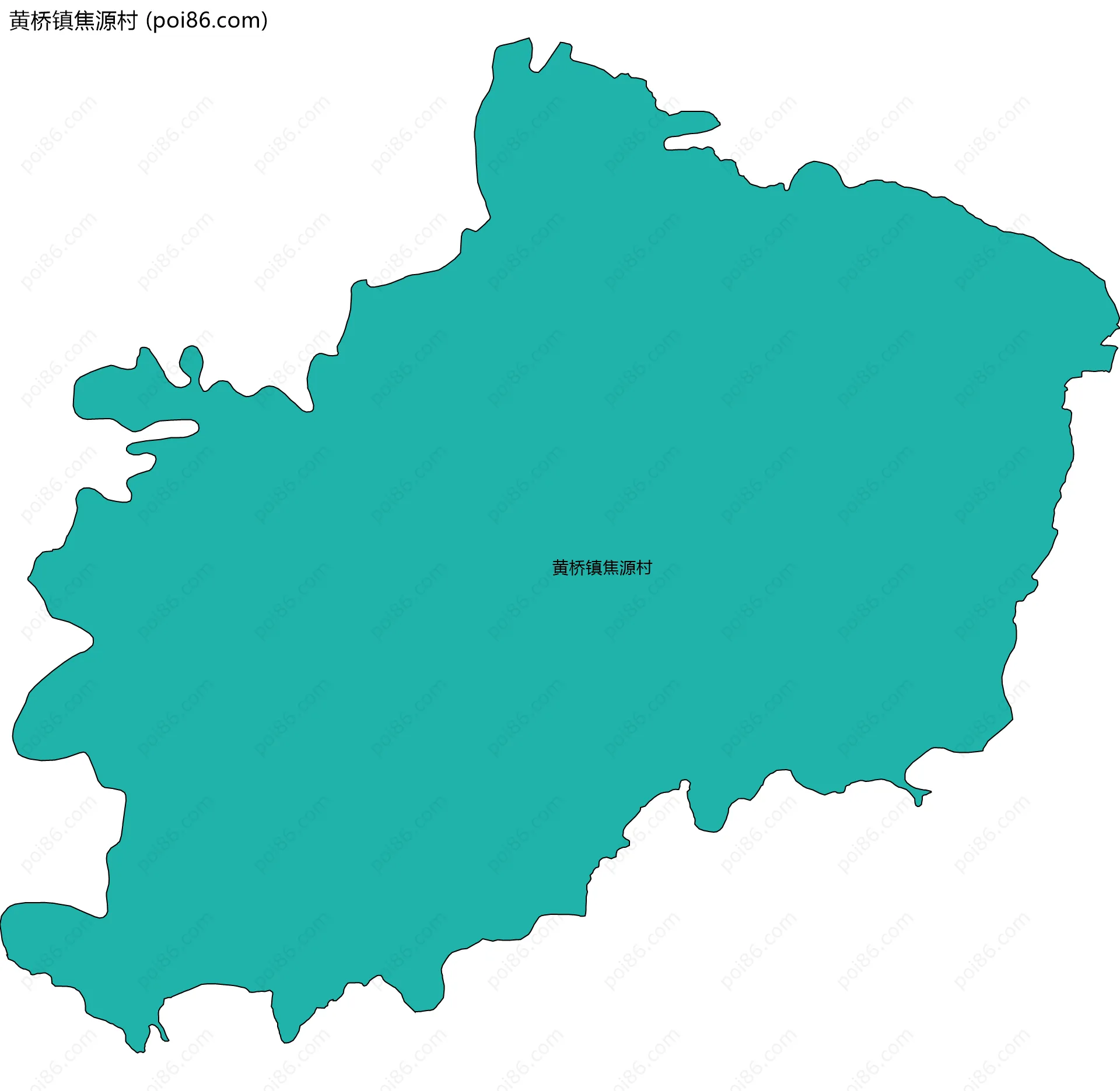 黄桥镇焦源村边界地图