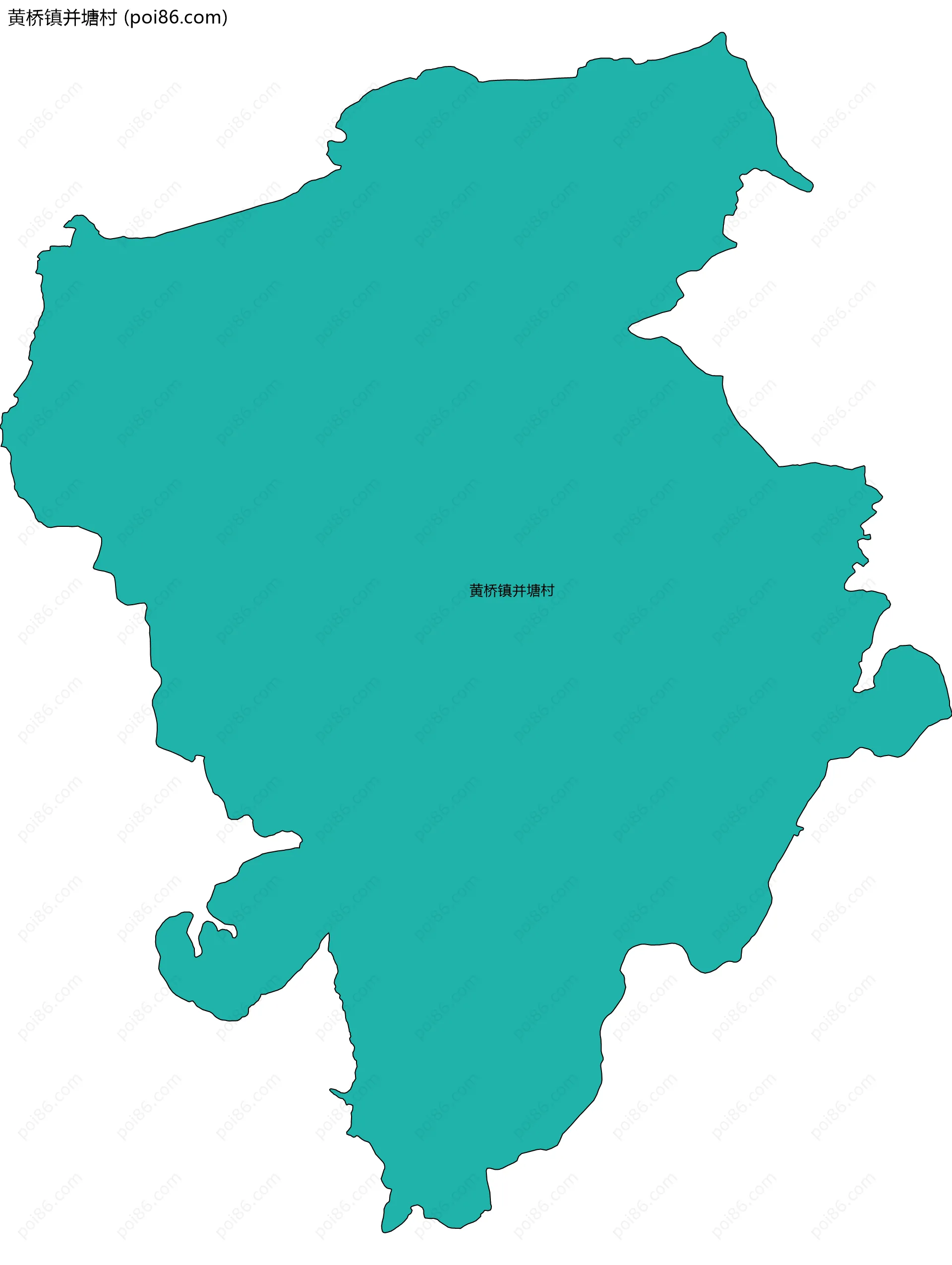 黄桥镇并塘村边界地图