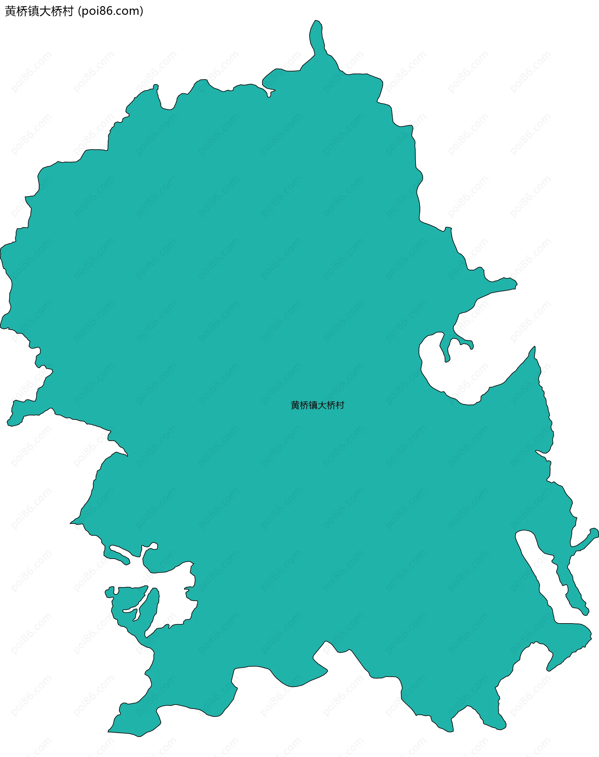 黄桥镇大桥村边界地图