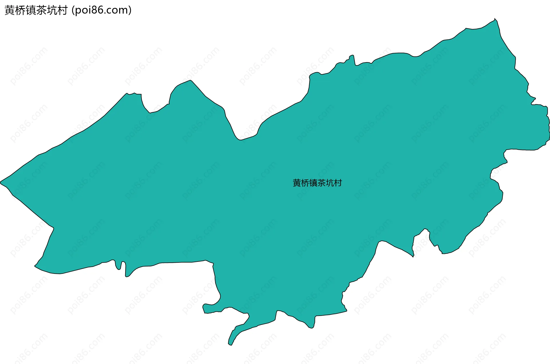 黄桥镇茶坑村边界地图