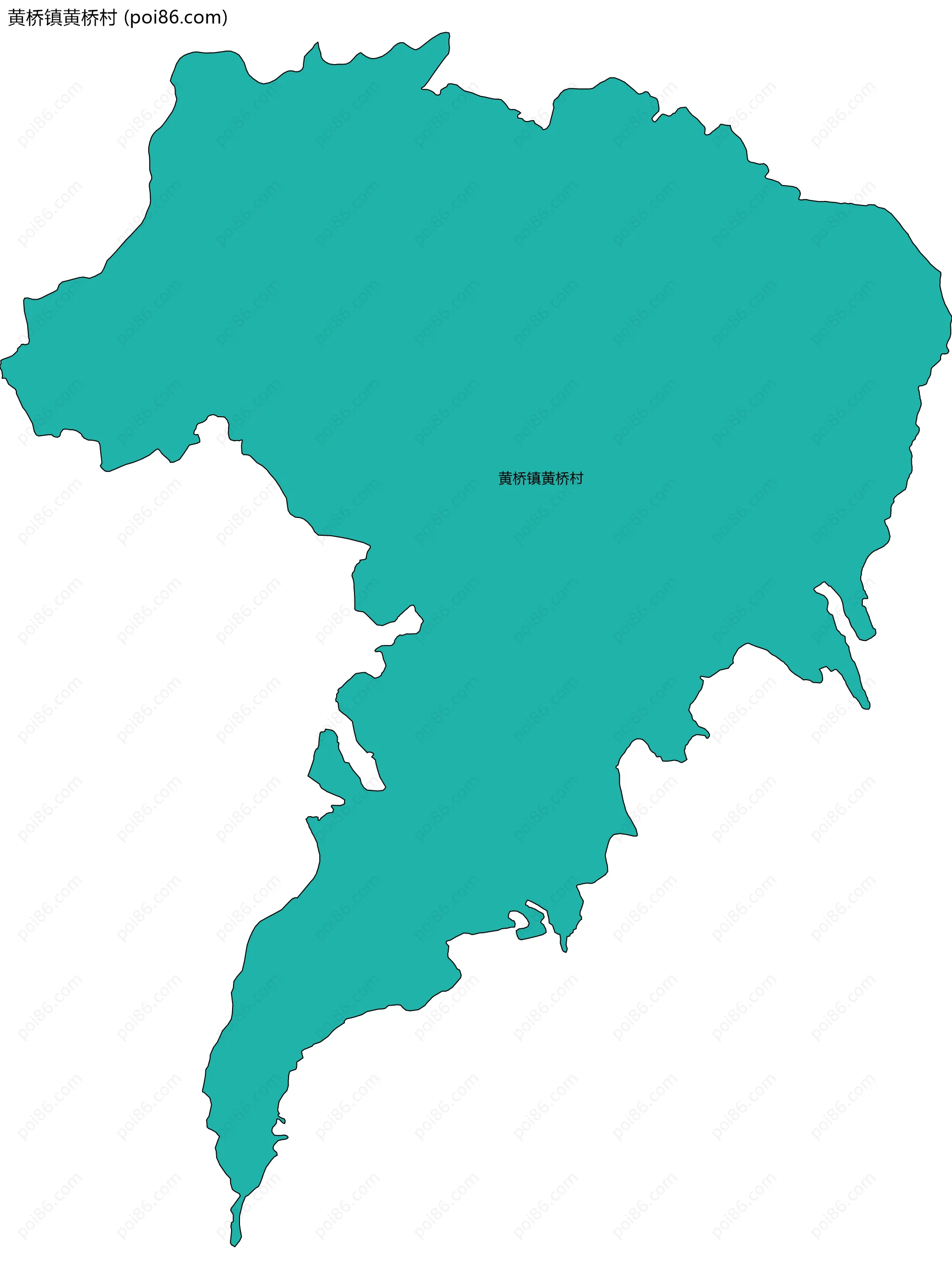 黄桥镇黄桥村边界地图