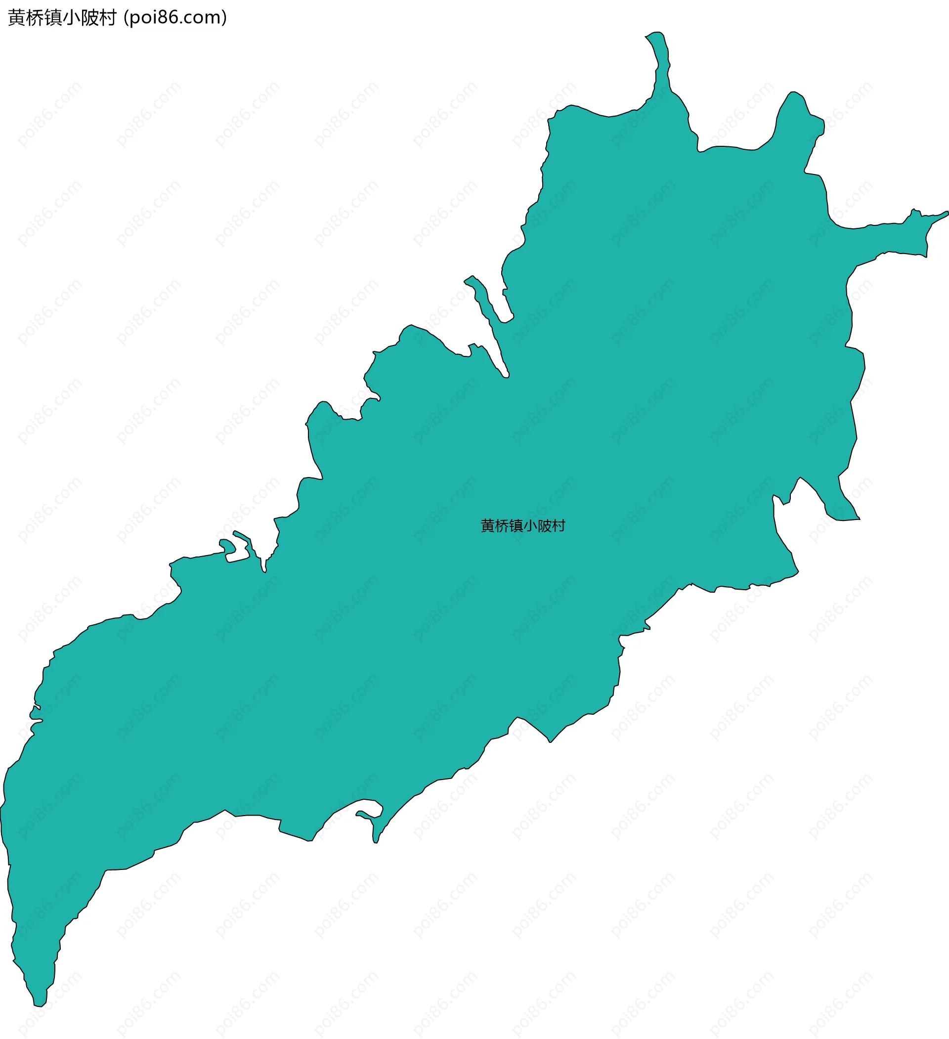 黄桥镇小陂村边界地图
