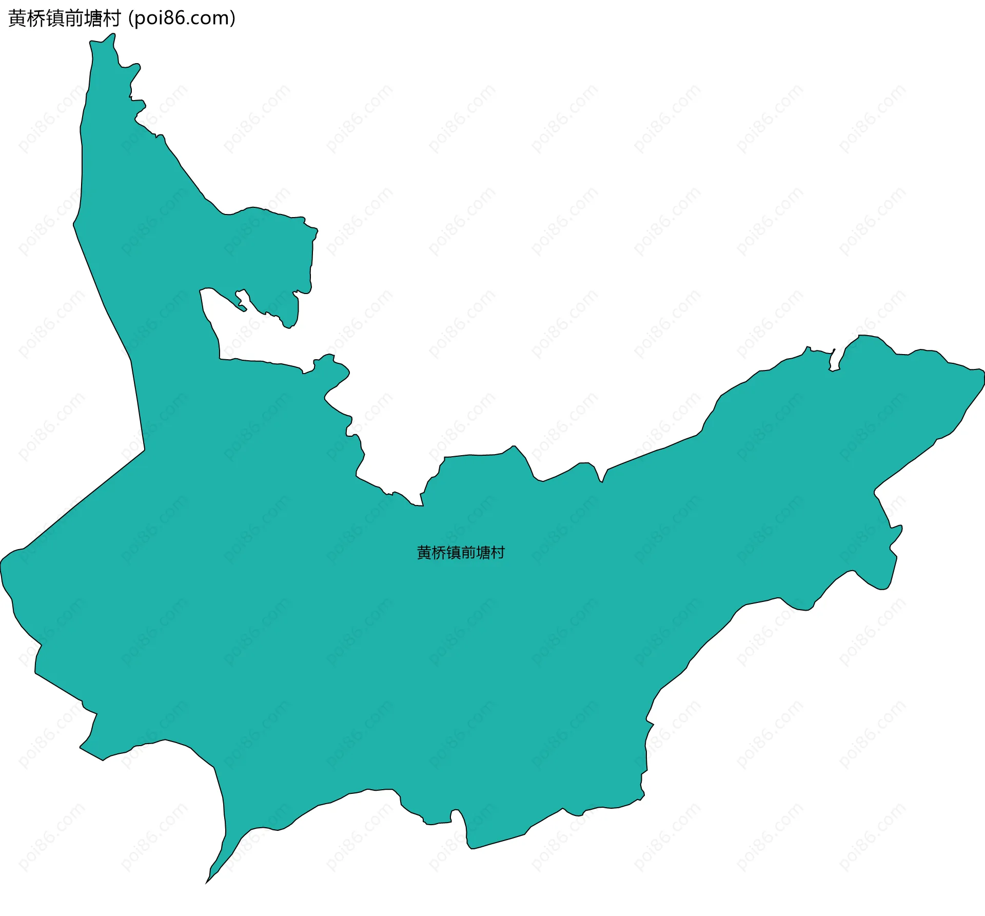 黄桥镇前塘村边界地图