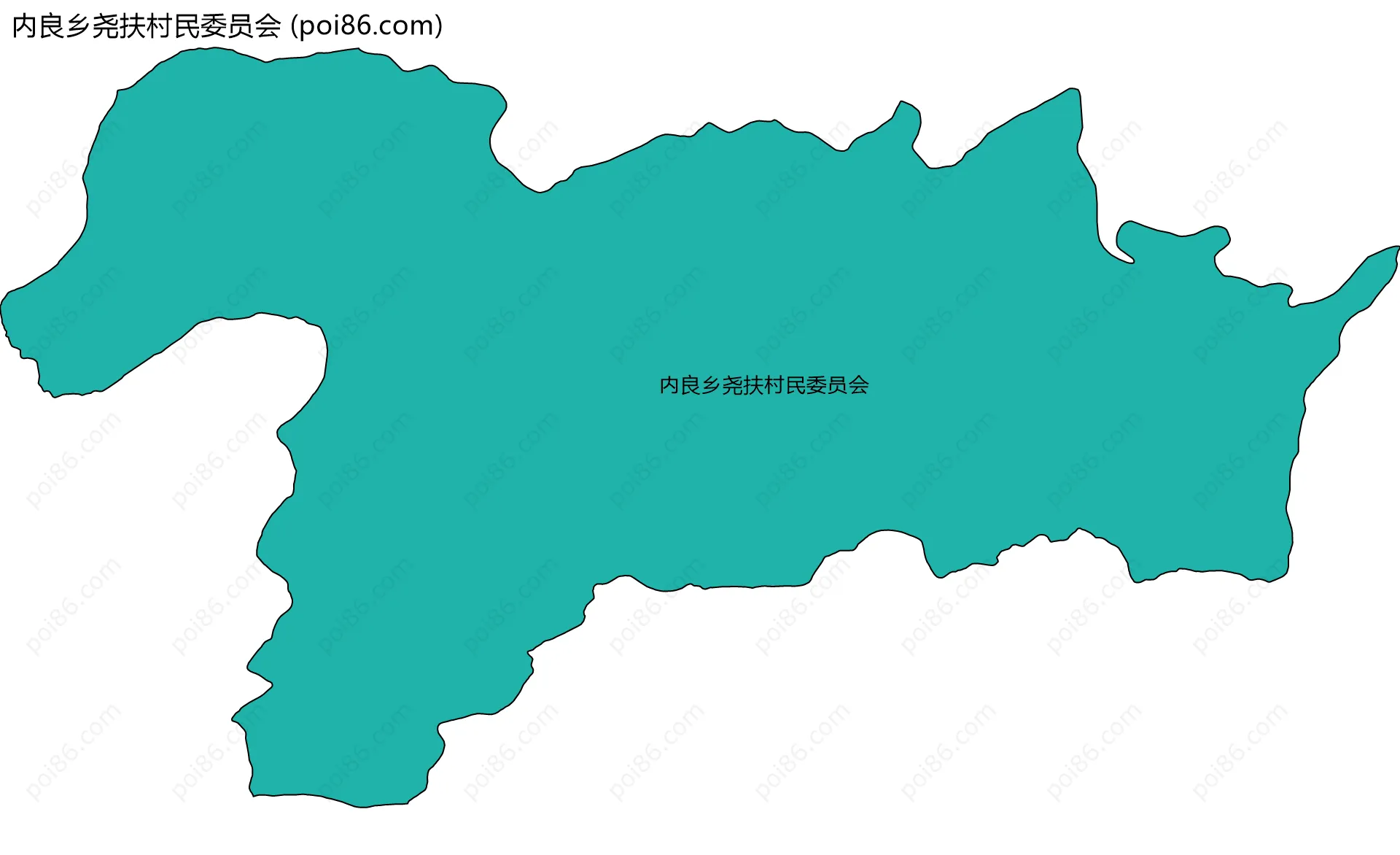 内良乡尧扶村民委员会边界地图