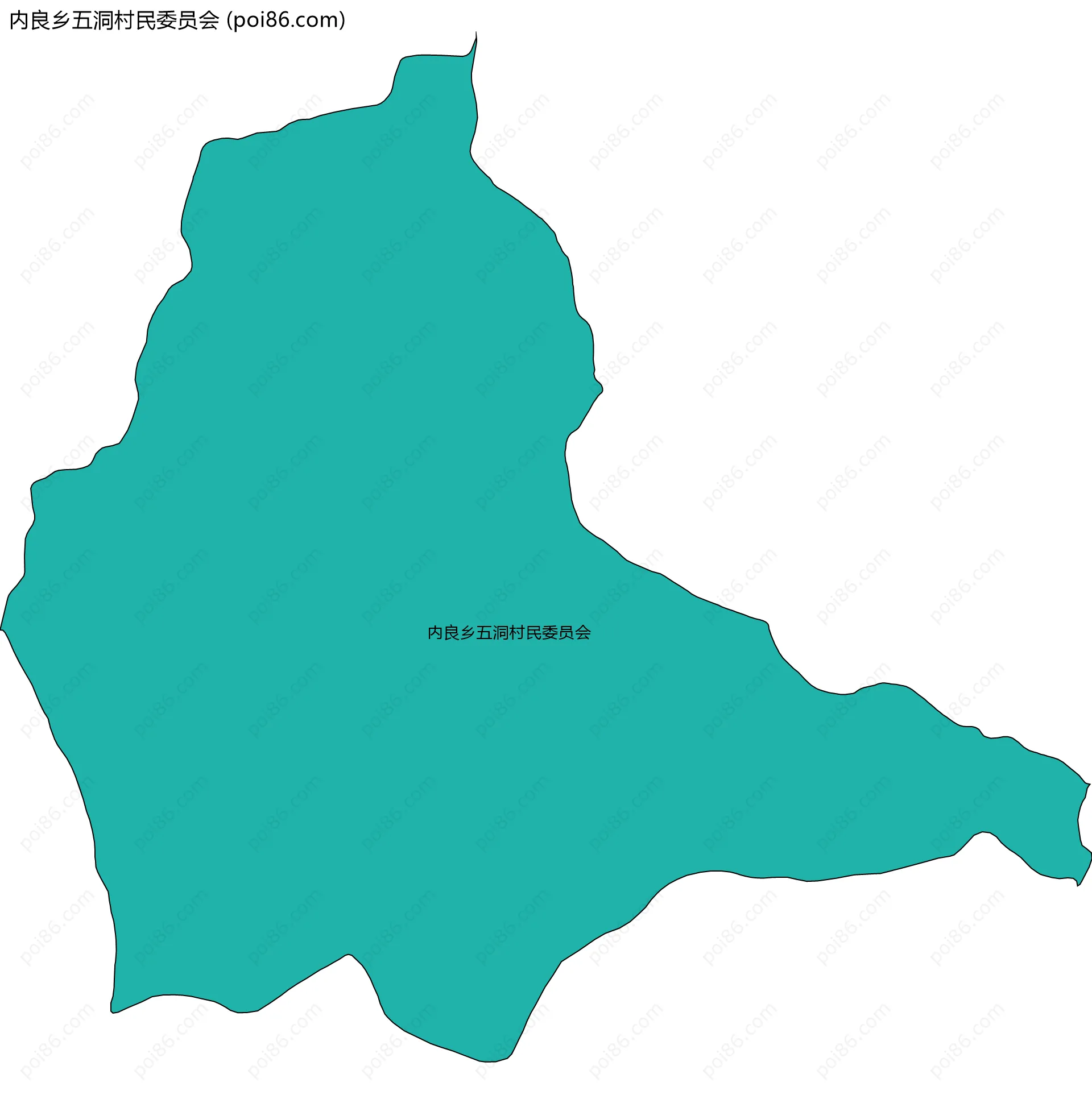 内良乡五洞村民委员会边界地图