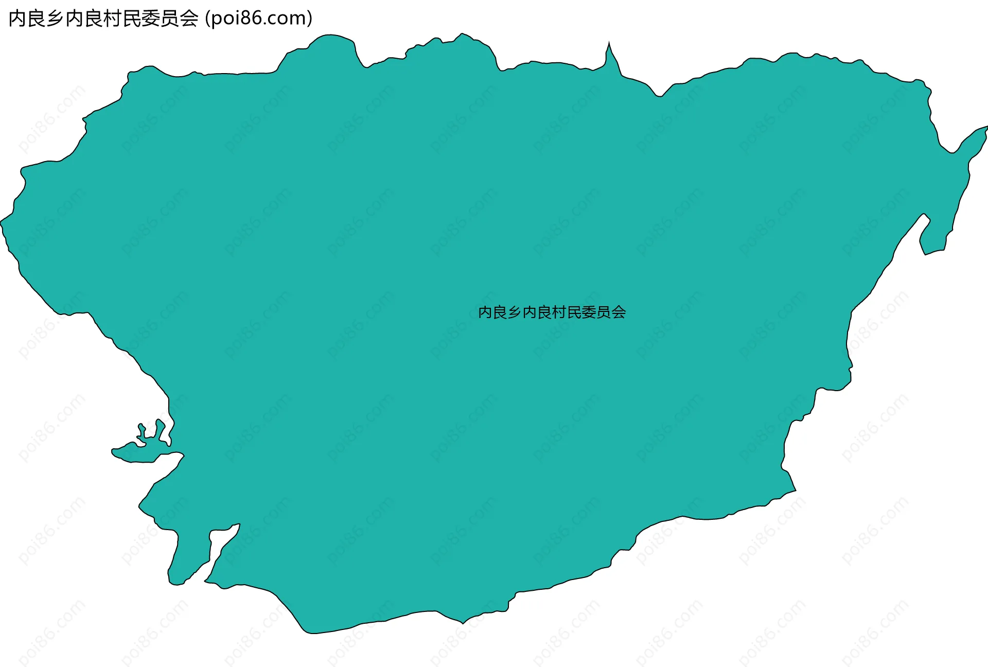 内良乡内良村民委员会边界地图