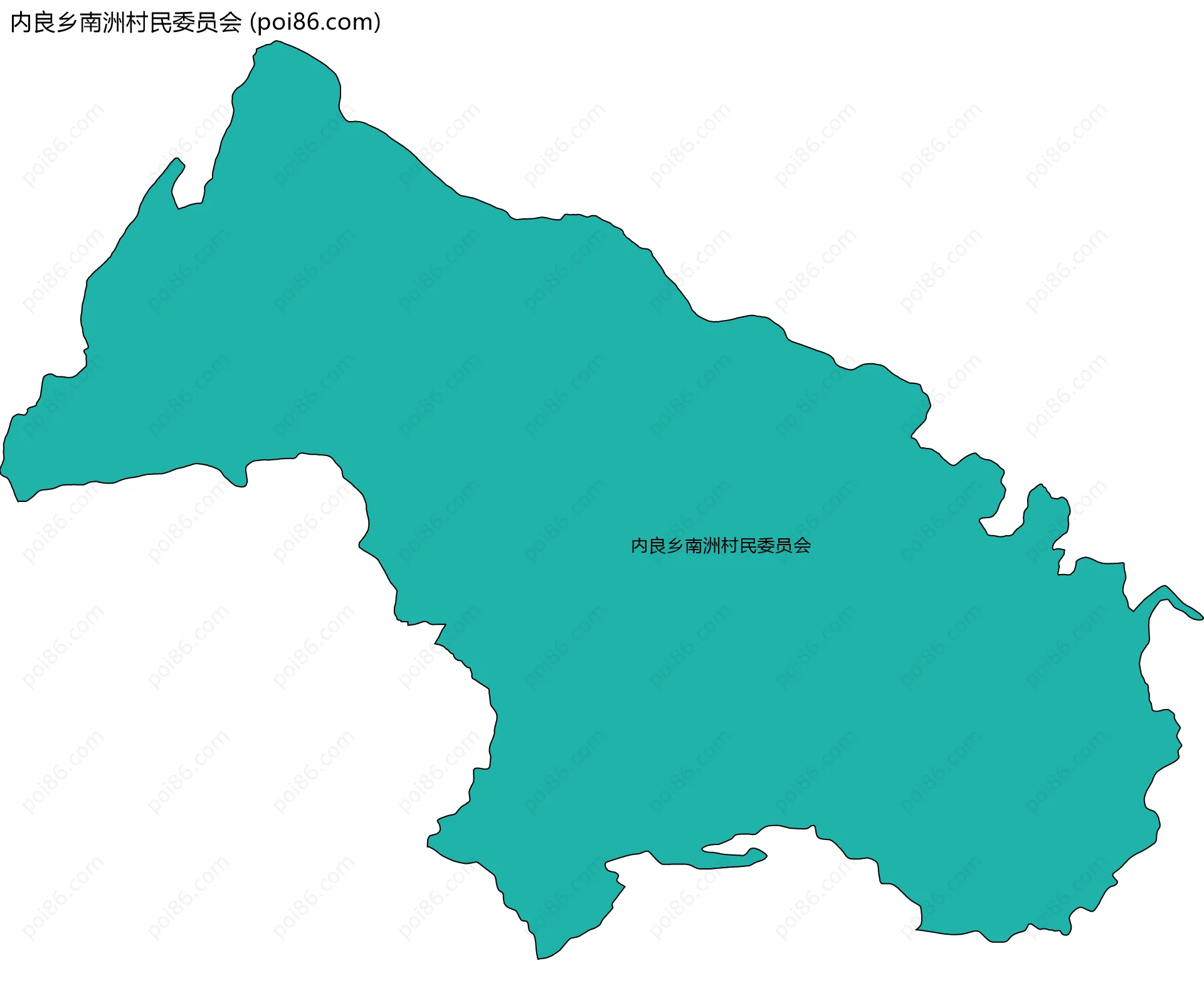 内良乡南洲村民委员会边界地图