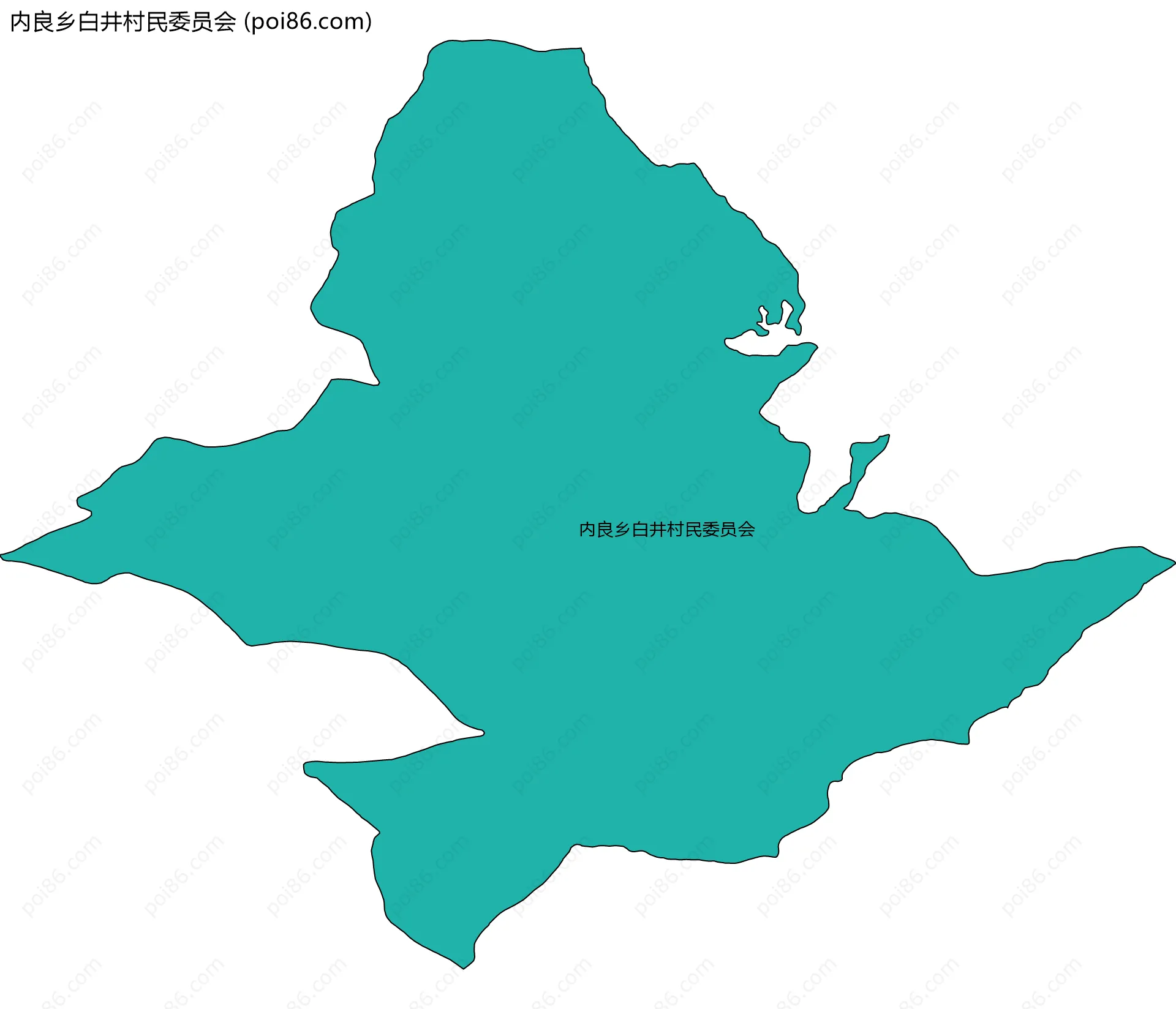 内良乡白井村民委员会边界地图