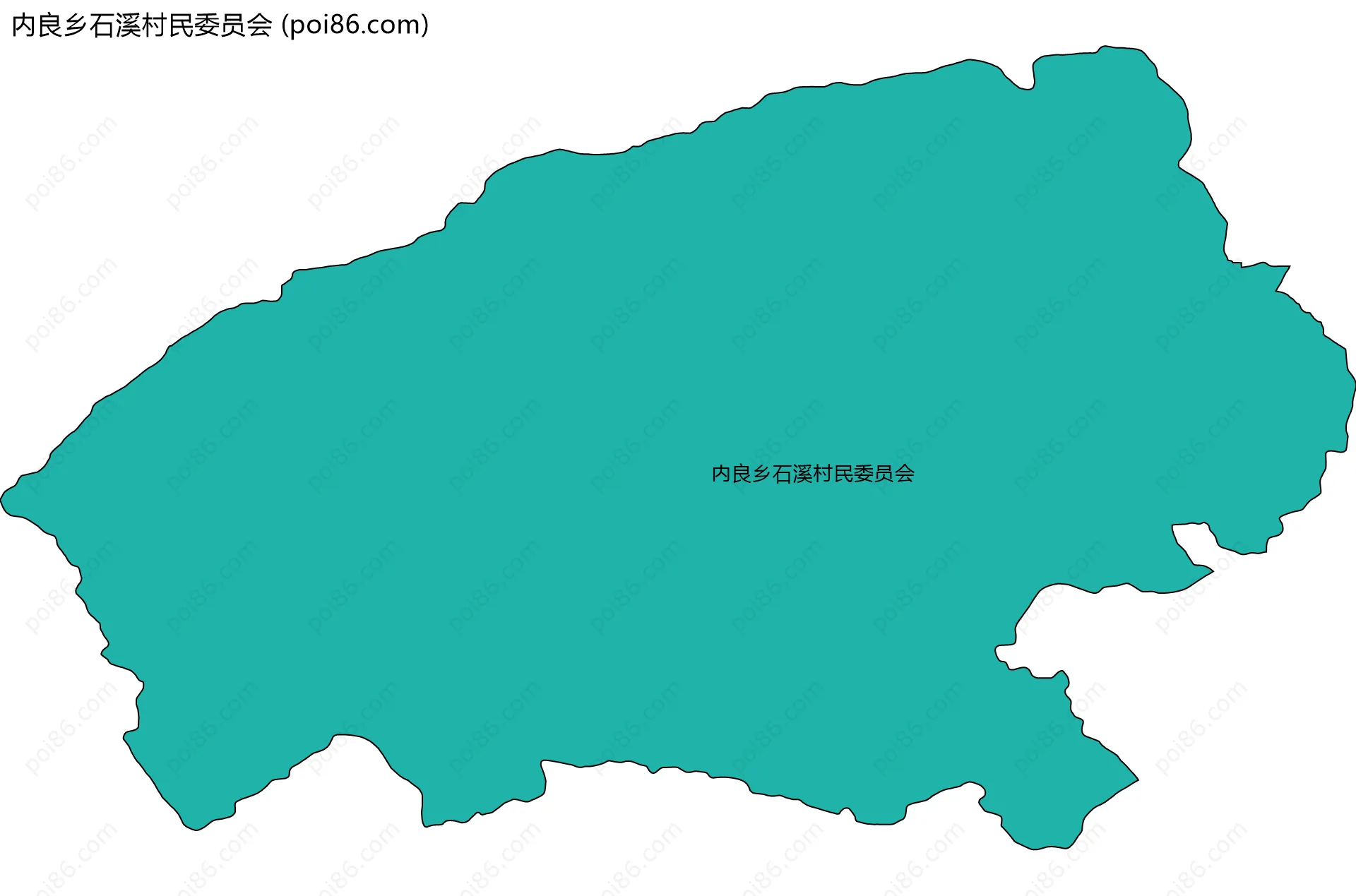 内良乡石溪村民委员会边界地图