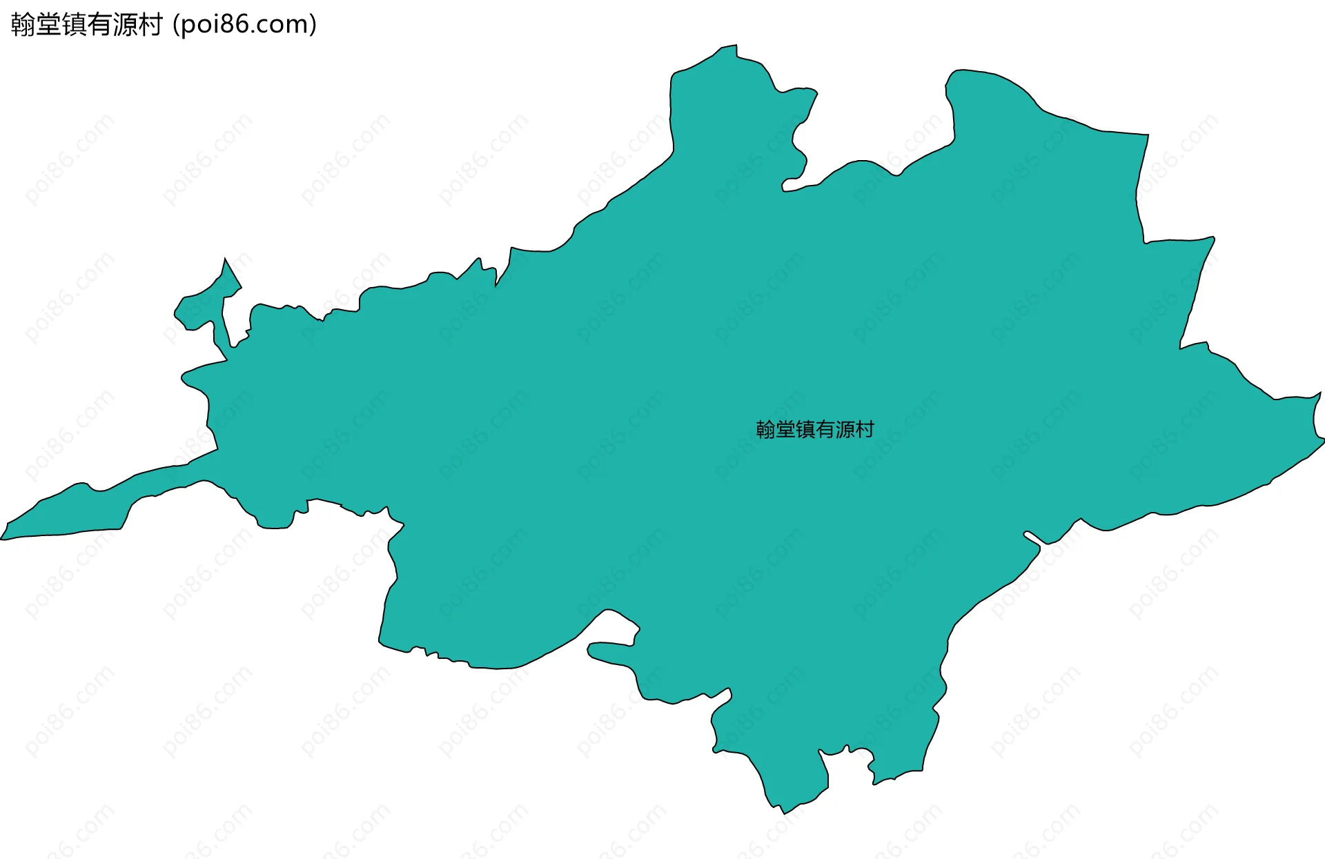 翰堂镇有源村边界地图