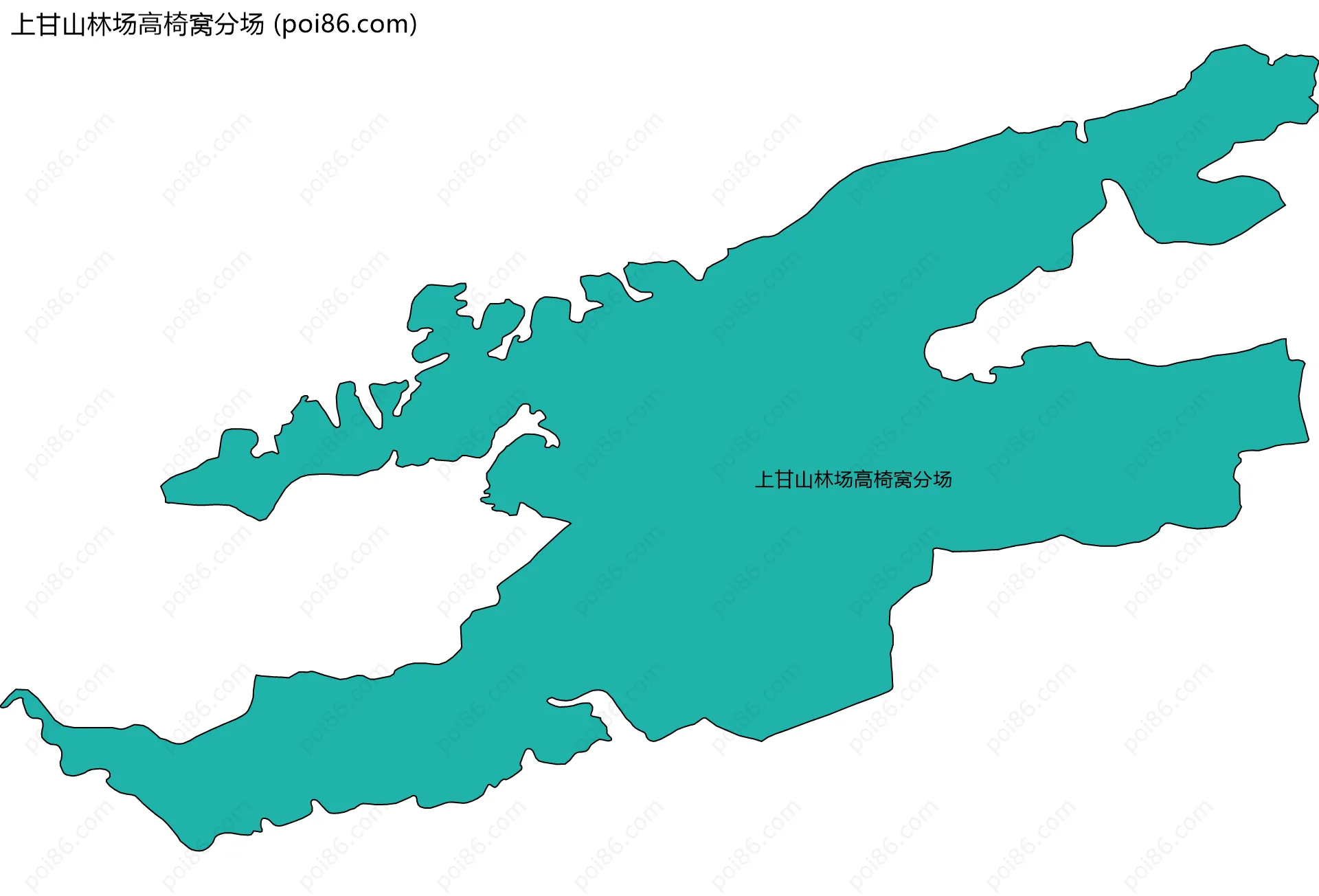 上甘山林场高椅窝分场边界地图