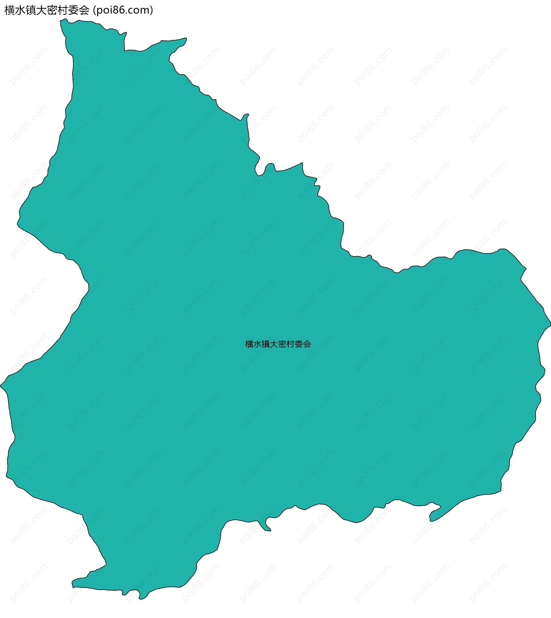 横水镇大密村委会边界地图