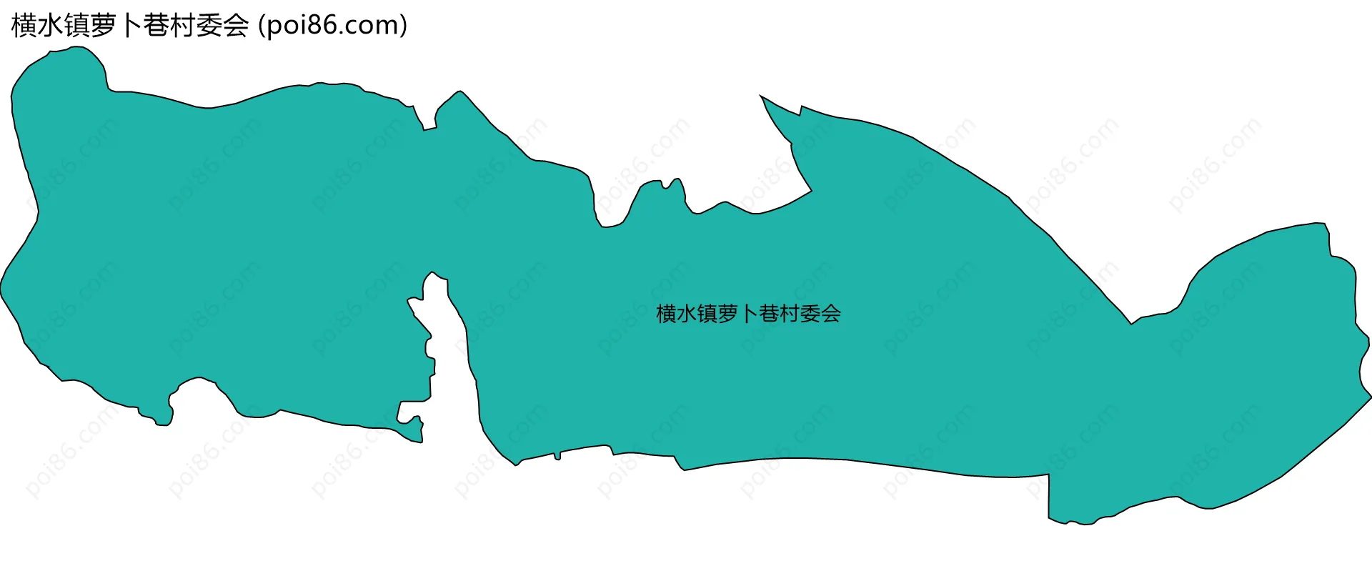 横水镇萝卜巷村委会边界地图