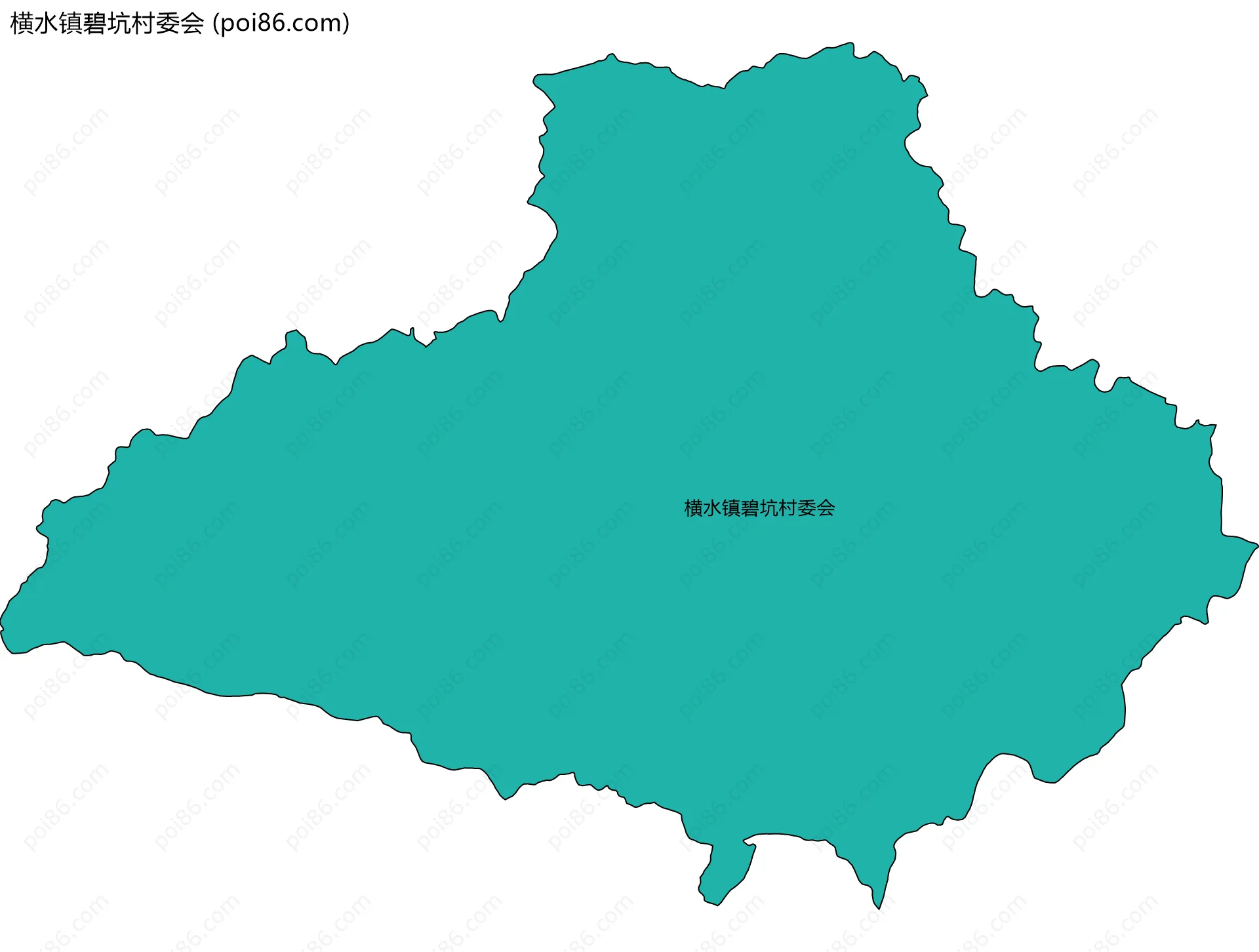 横水镇碧坑村委会边界地图