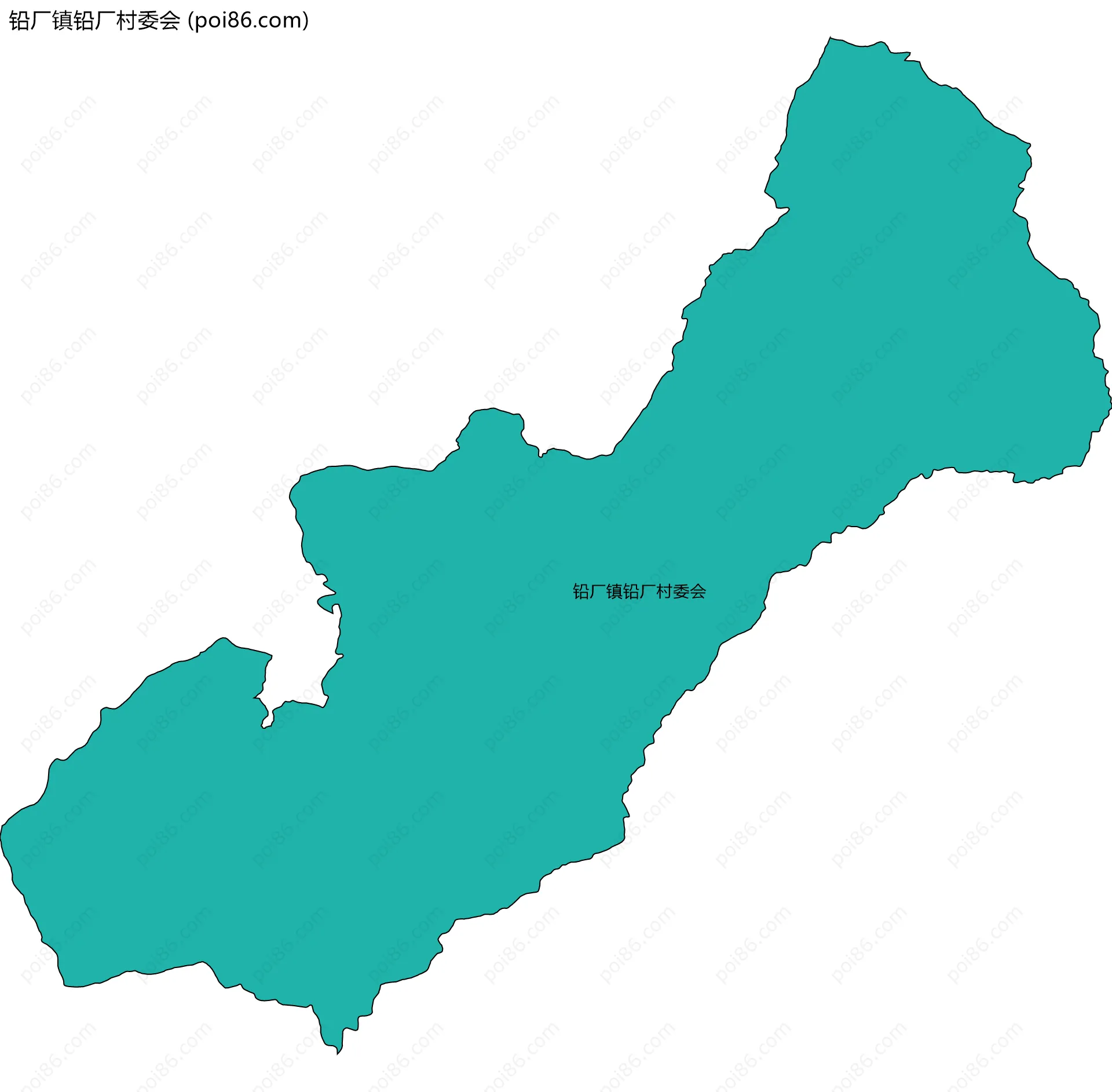 铅厂镇铅厂村委会边界地图