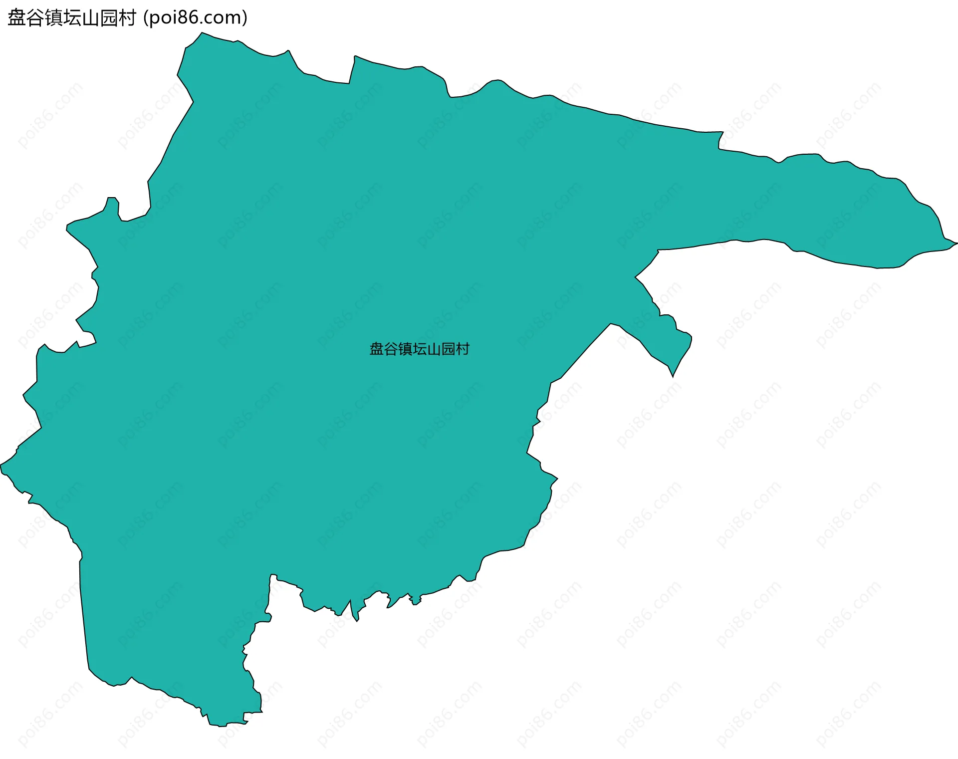 盘谷镇坛山园村边界地图