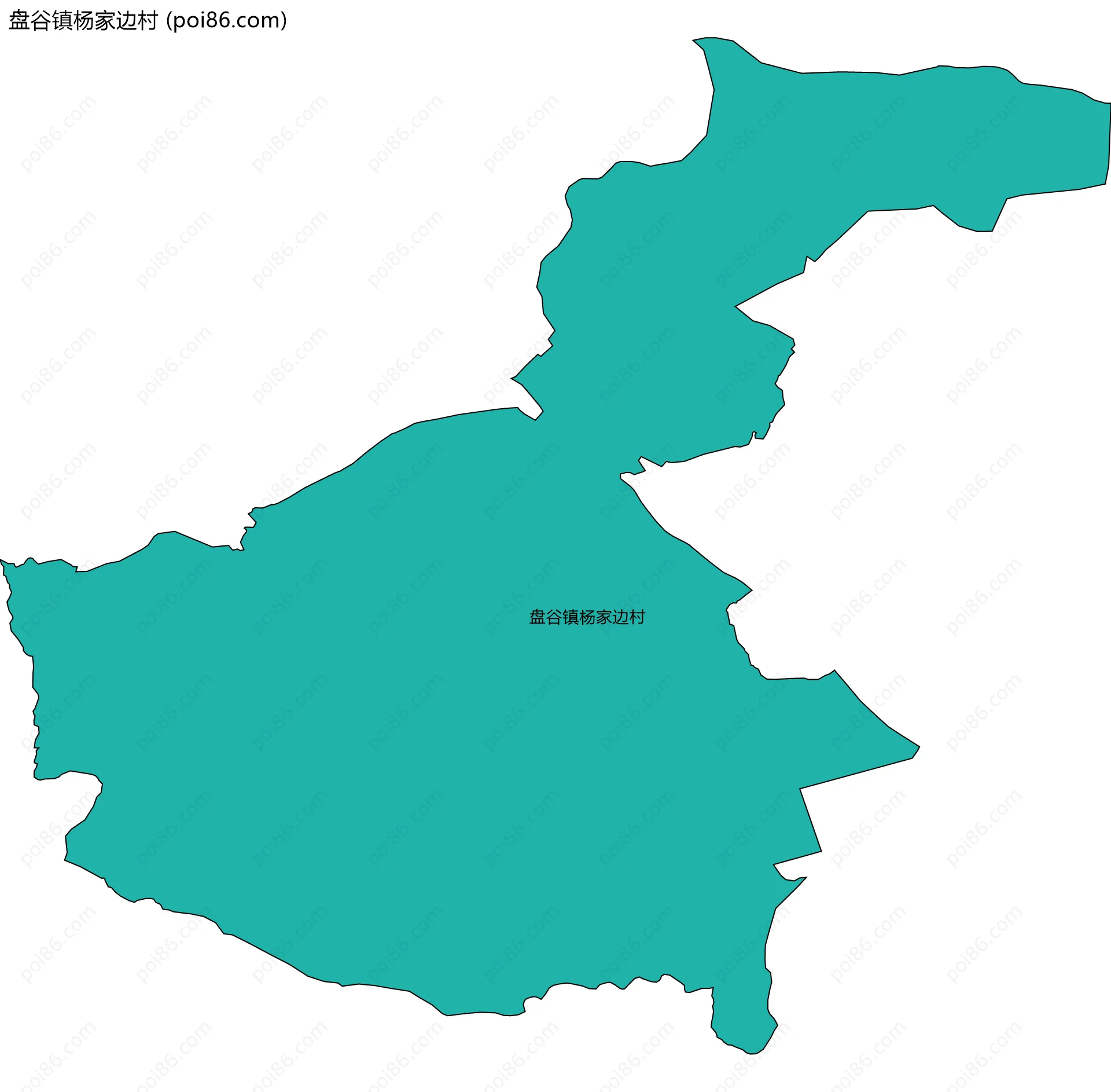 盘谷镇杨家边村边界地图