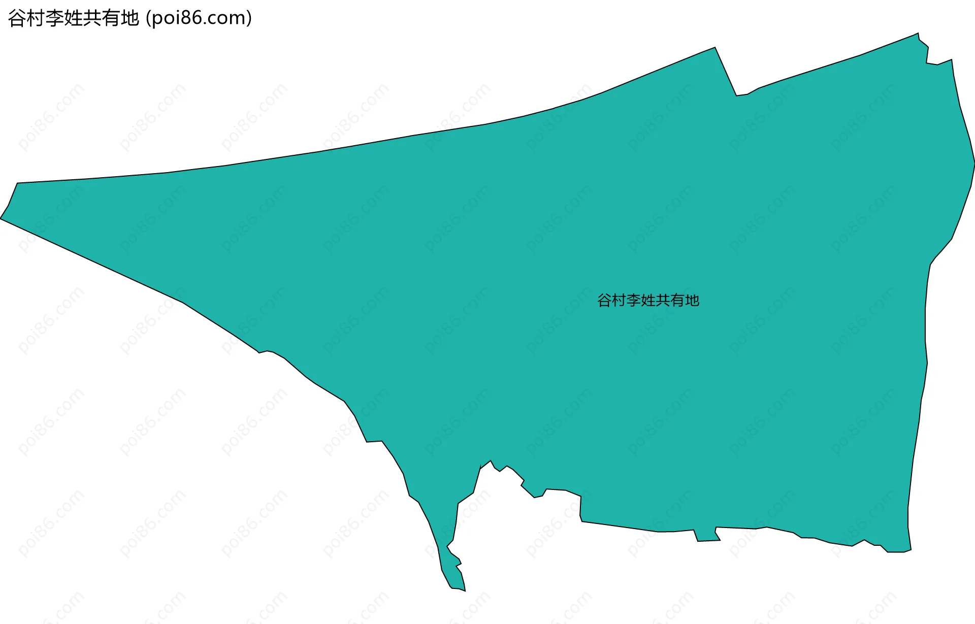 谷村李姓共有地边界地图