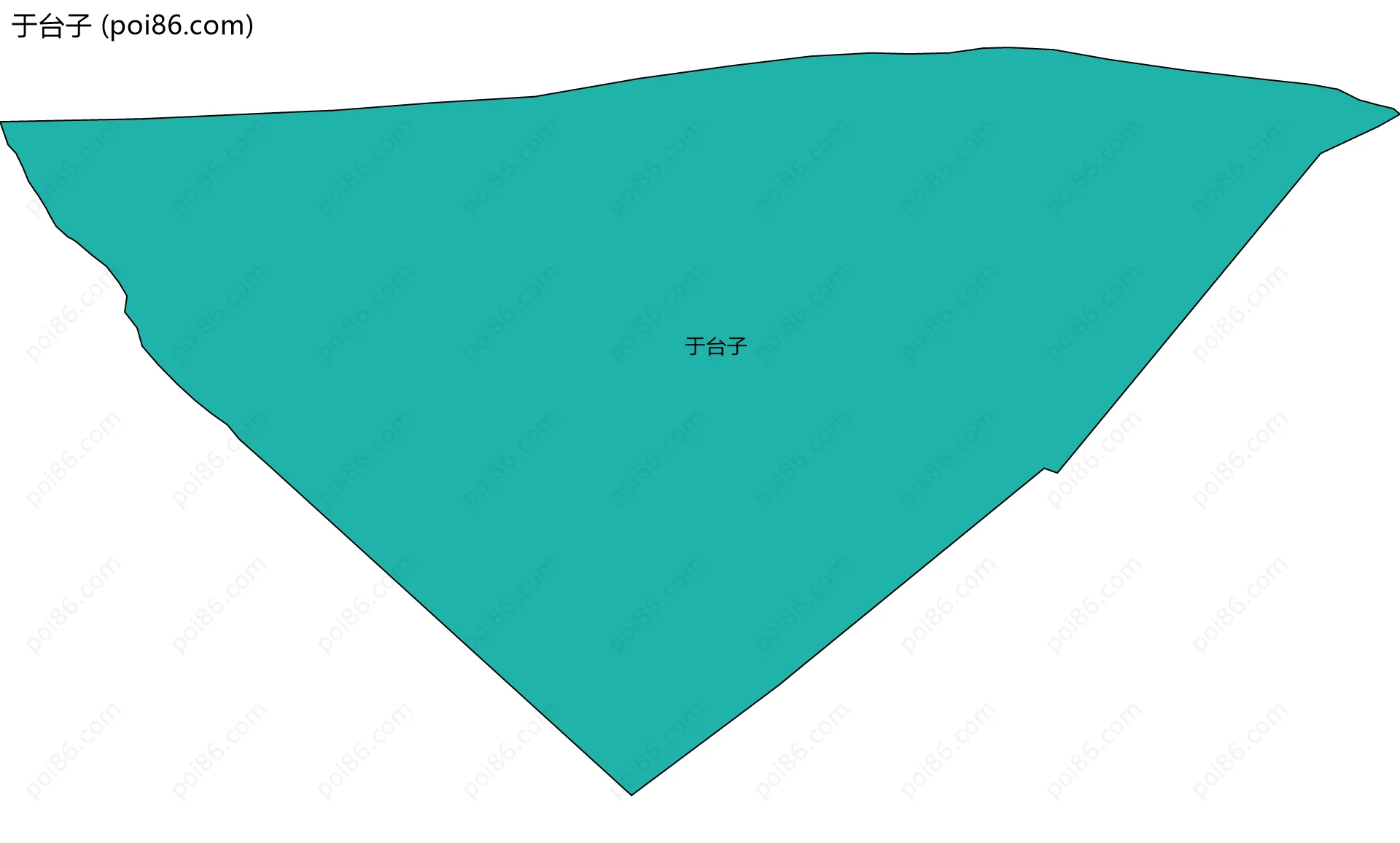 于台子边界地图