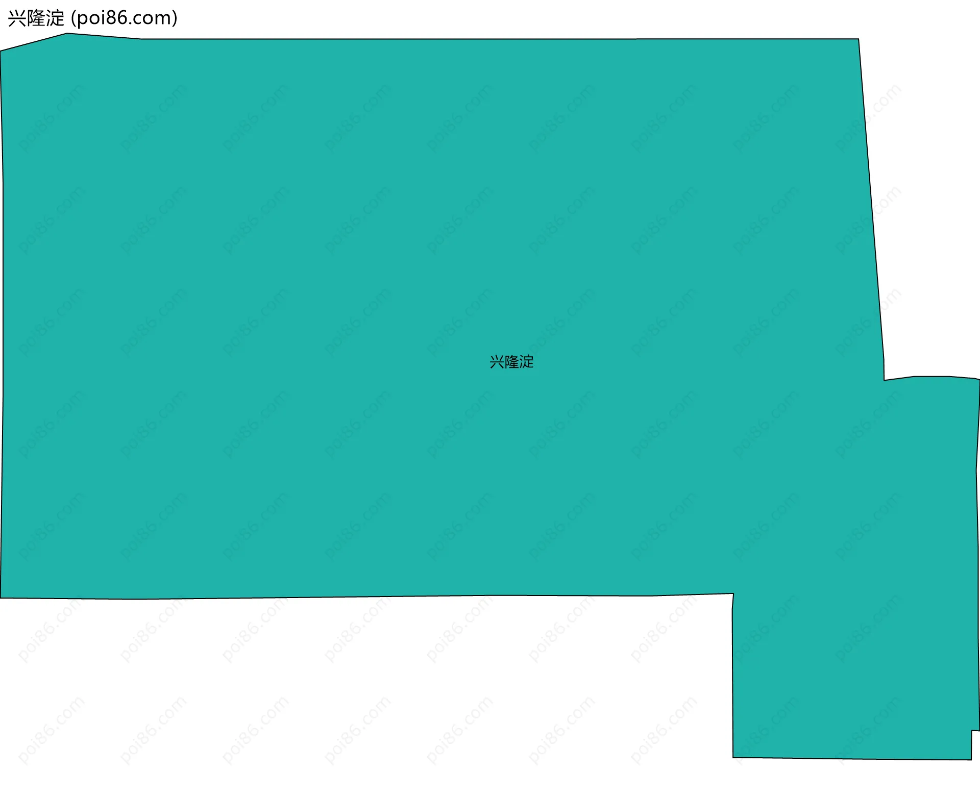 兴隆淀边界地图