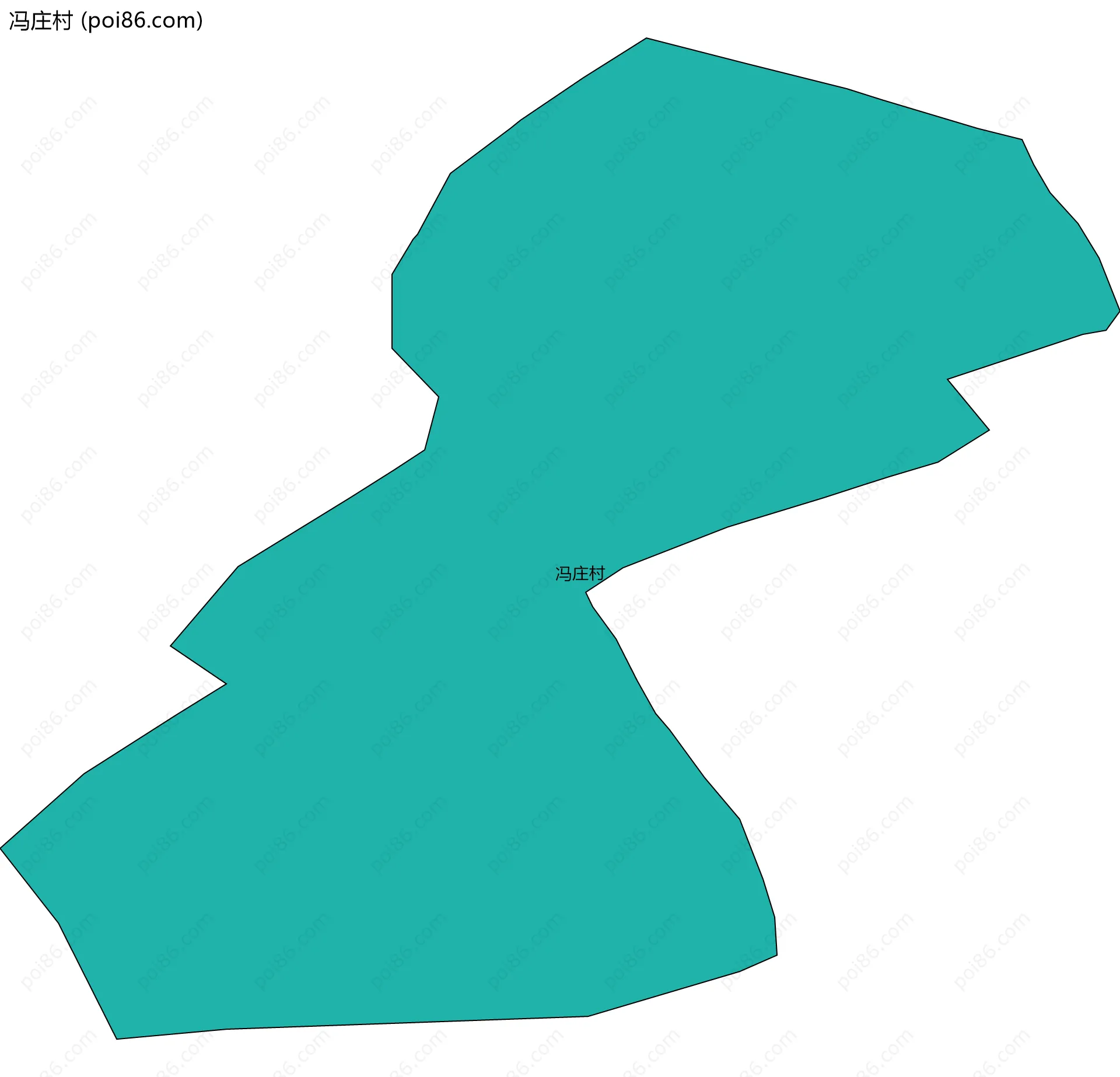 冯庄村边界地图