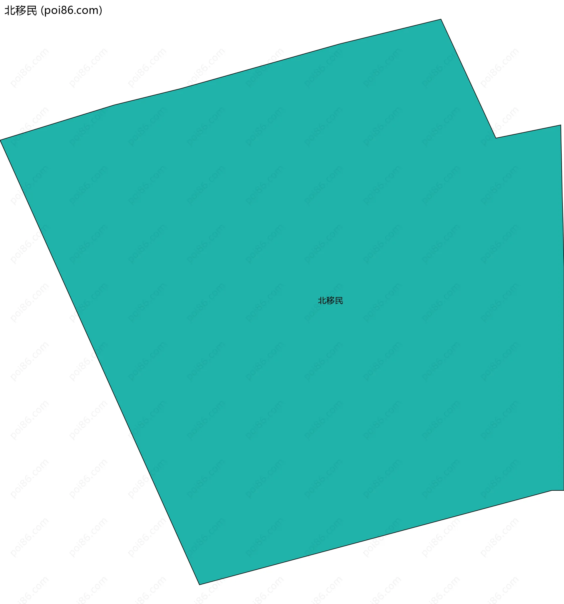 北移民边界地图