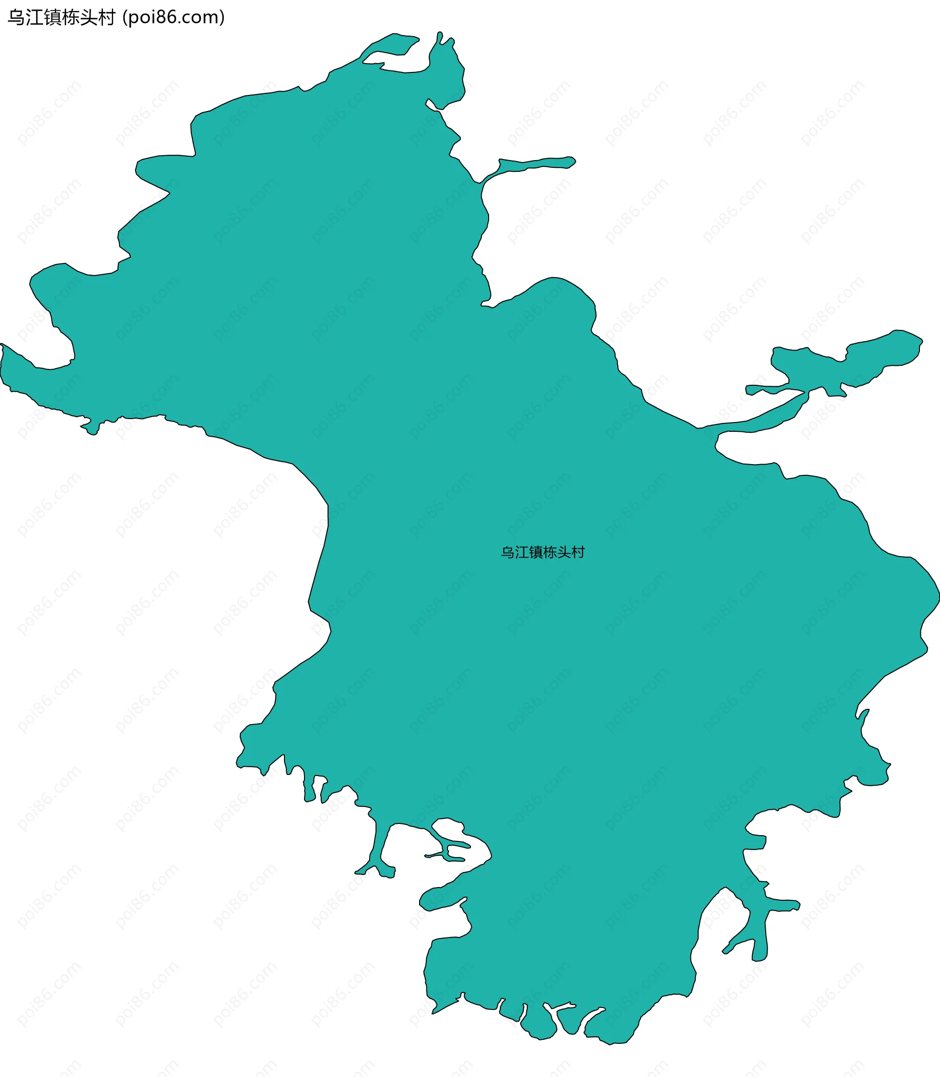 乌江镇栋头村边界地图