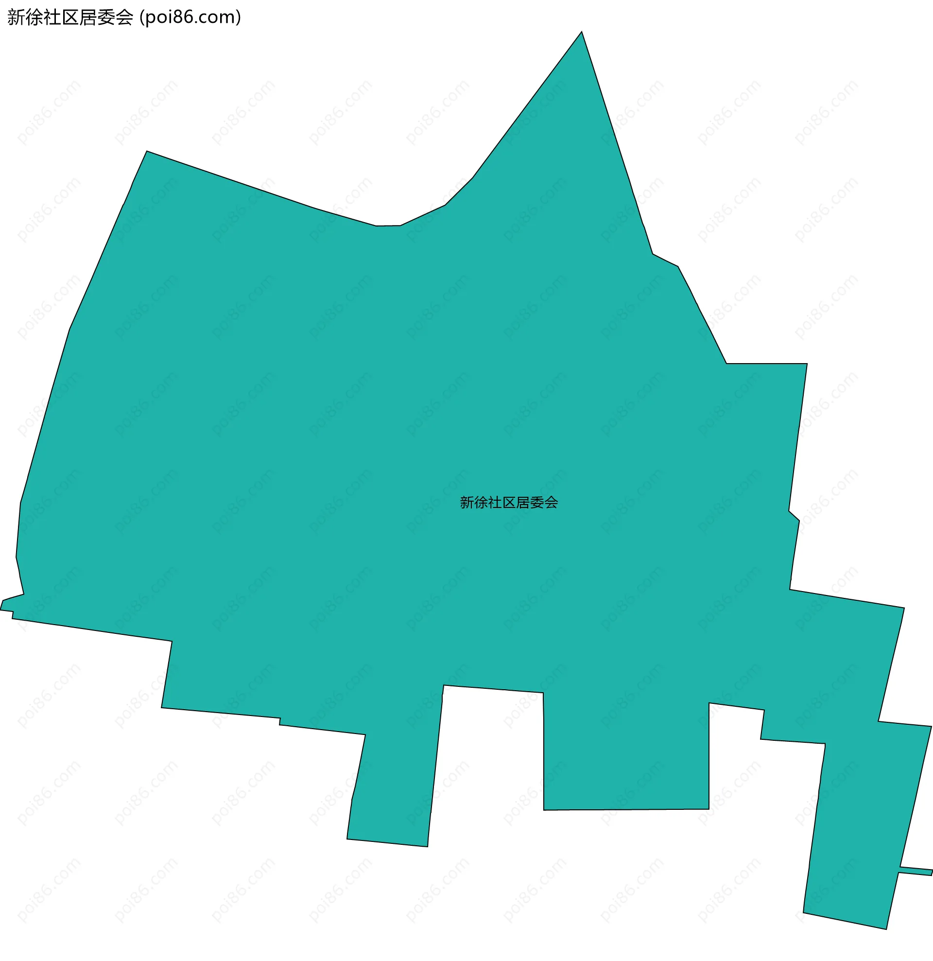 新徐社区居委会边界地图
