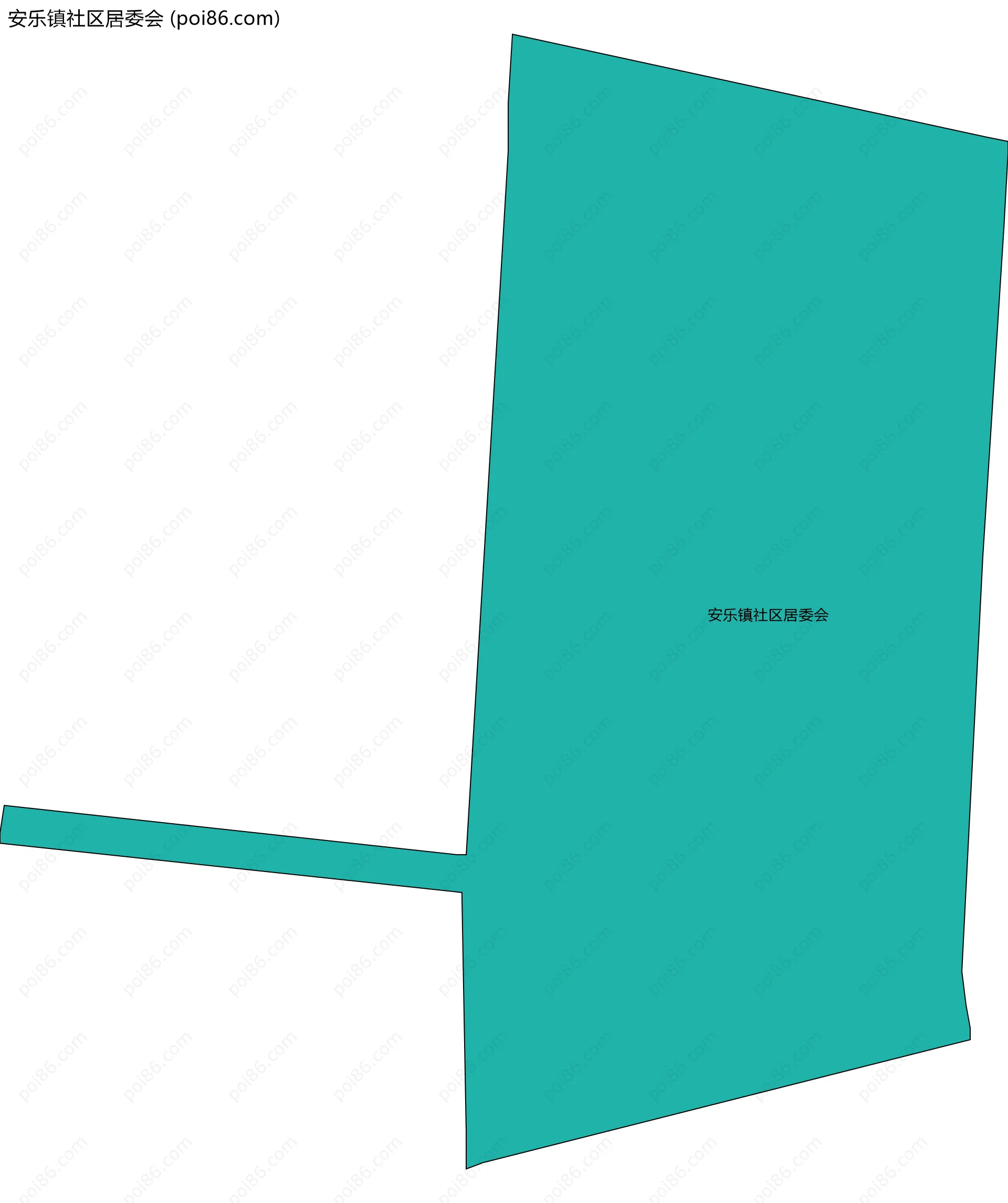 安乐镇社区居委会边界地图