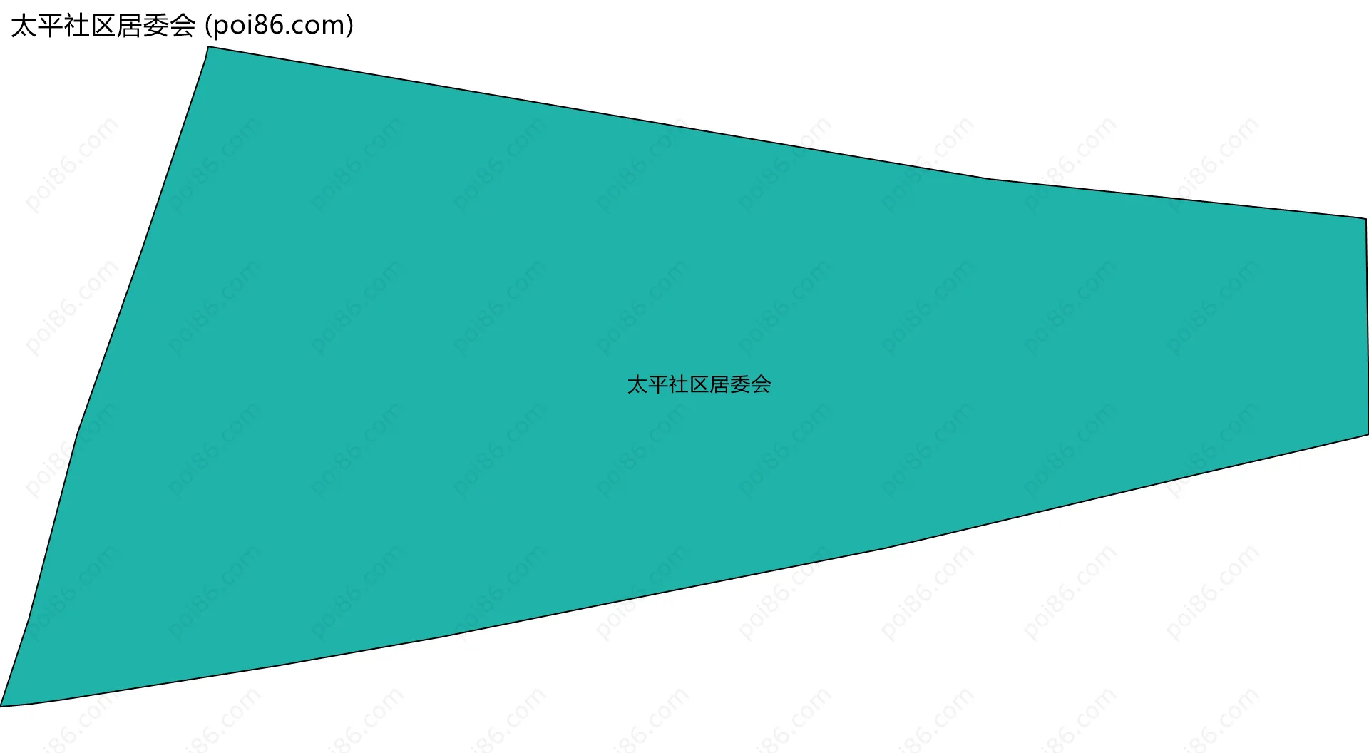 太平社区居委会边界地图