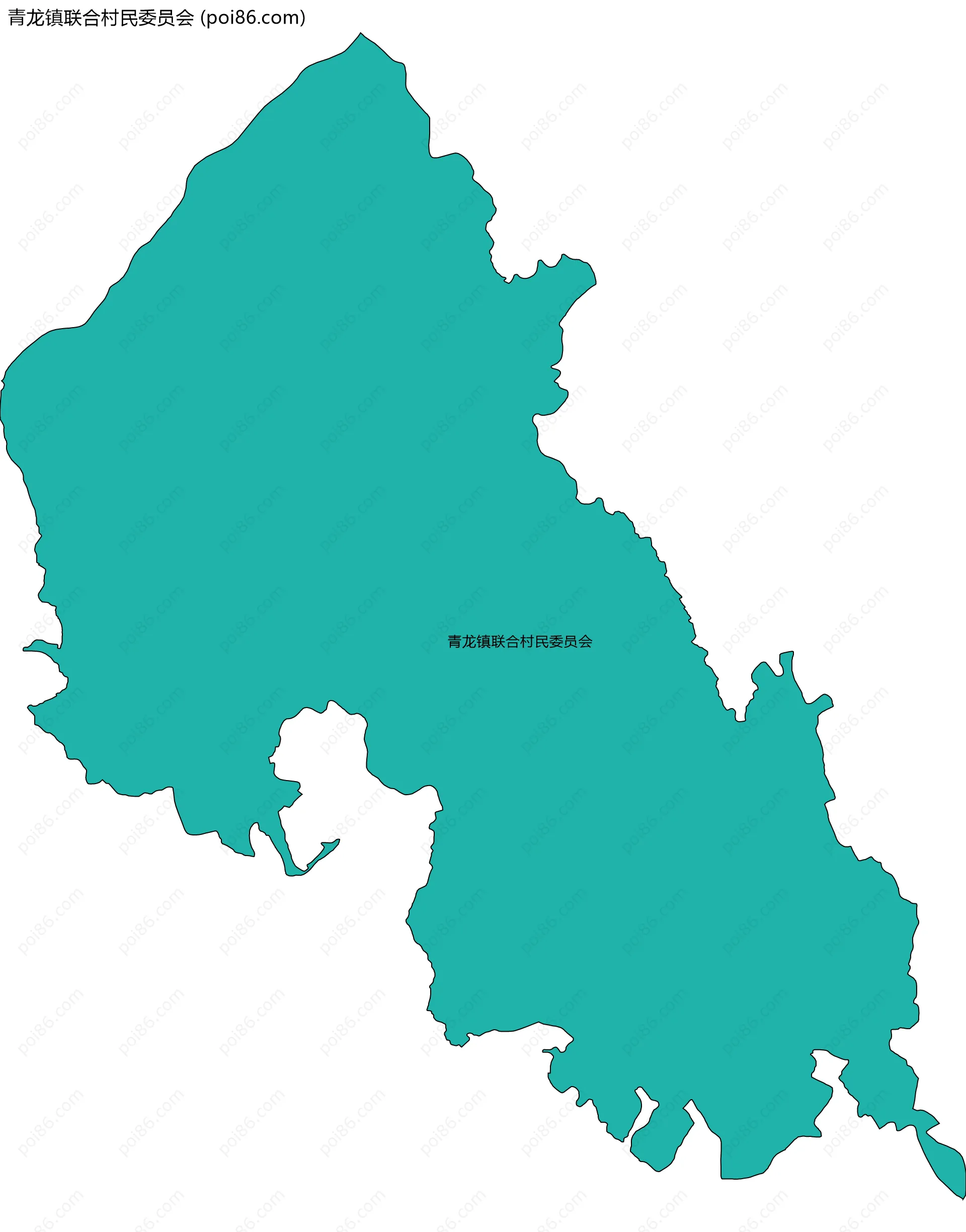 青龙镇联合村民委员会边界地图