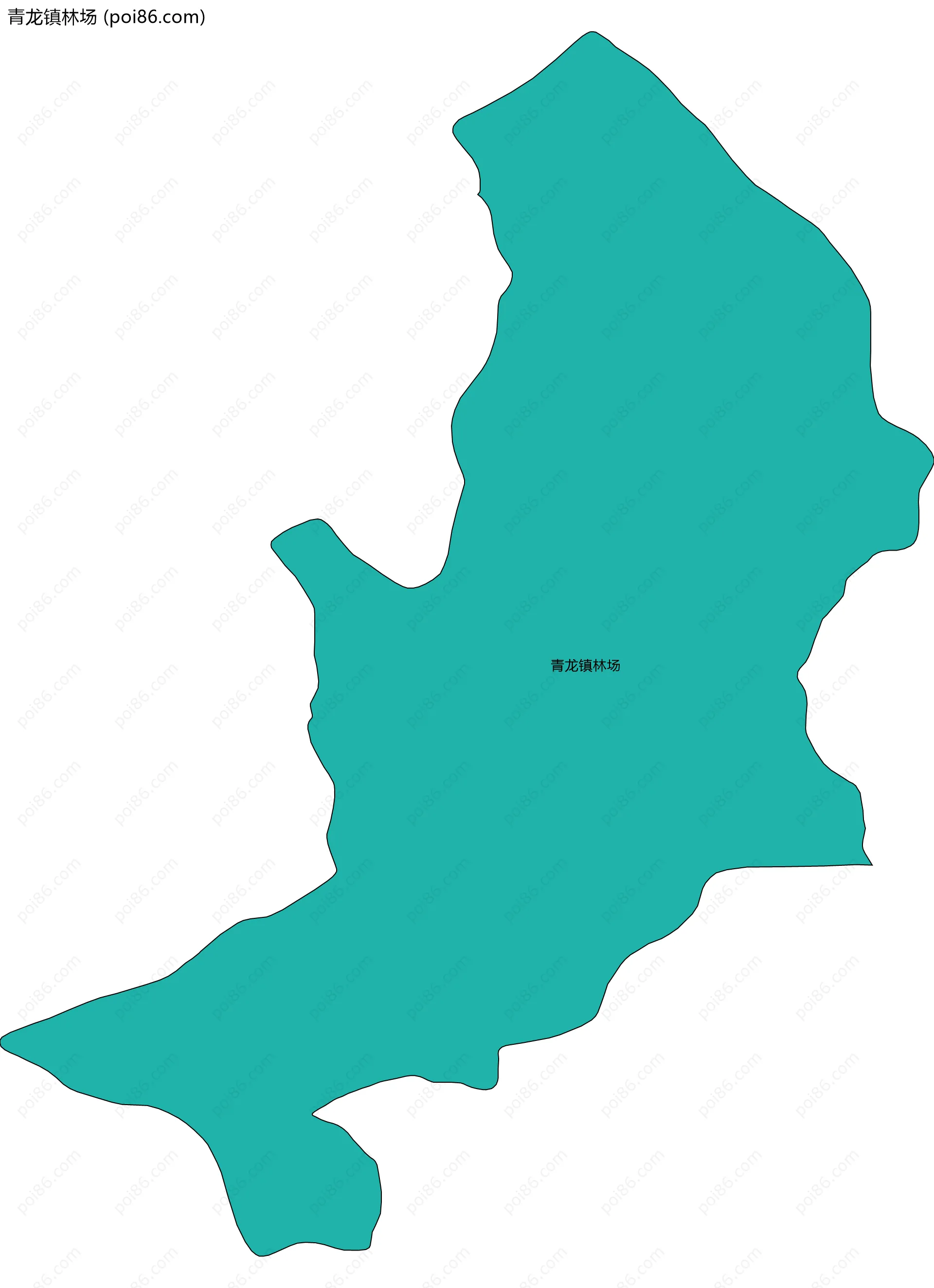 青龙镇林场边界地图