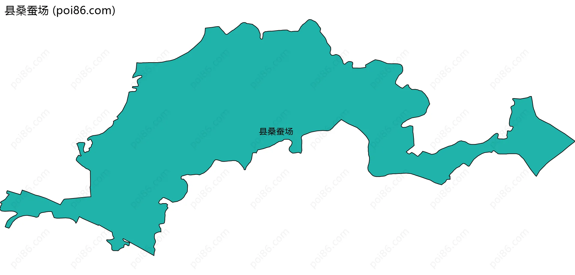 县桑蚕场边界地图