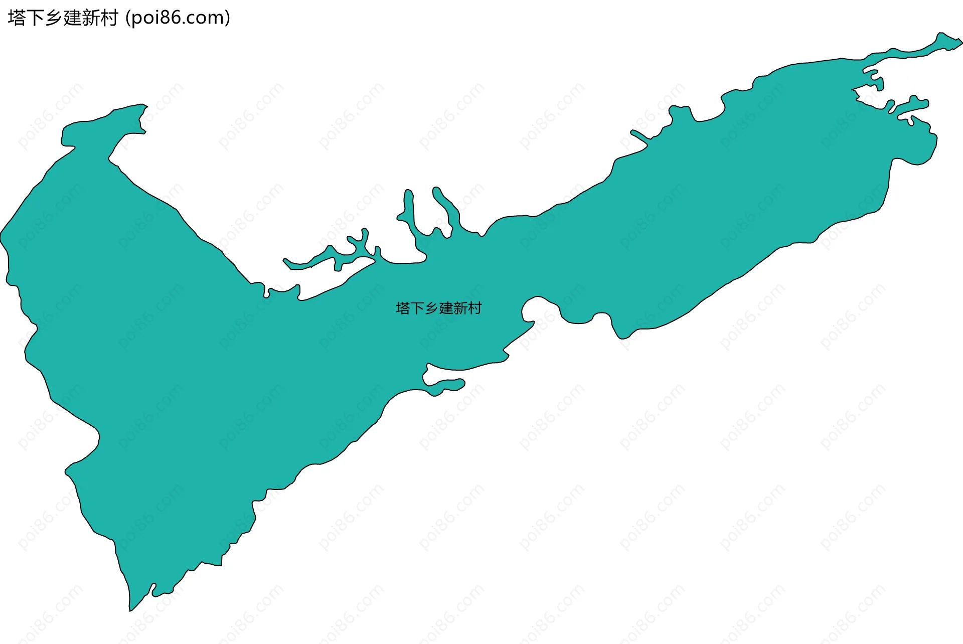 塔下乡建新村边界地图