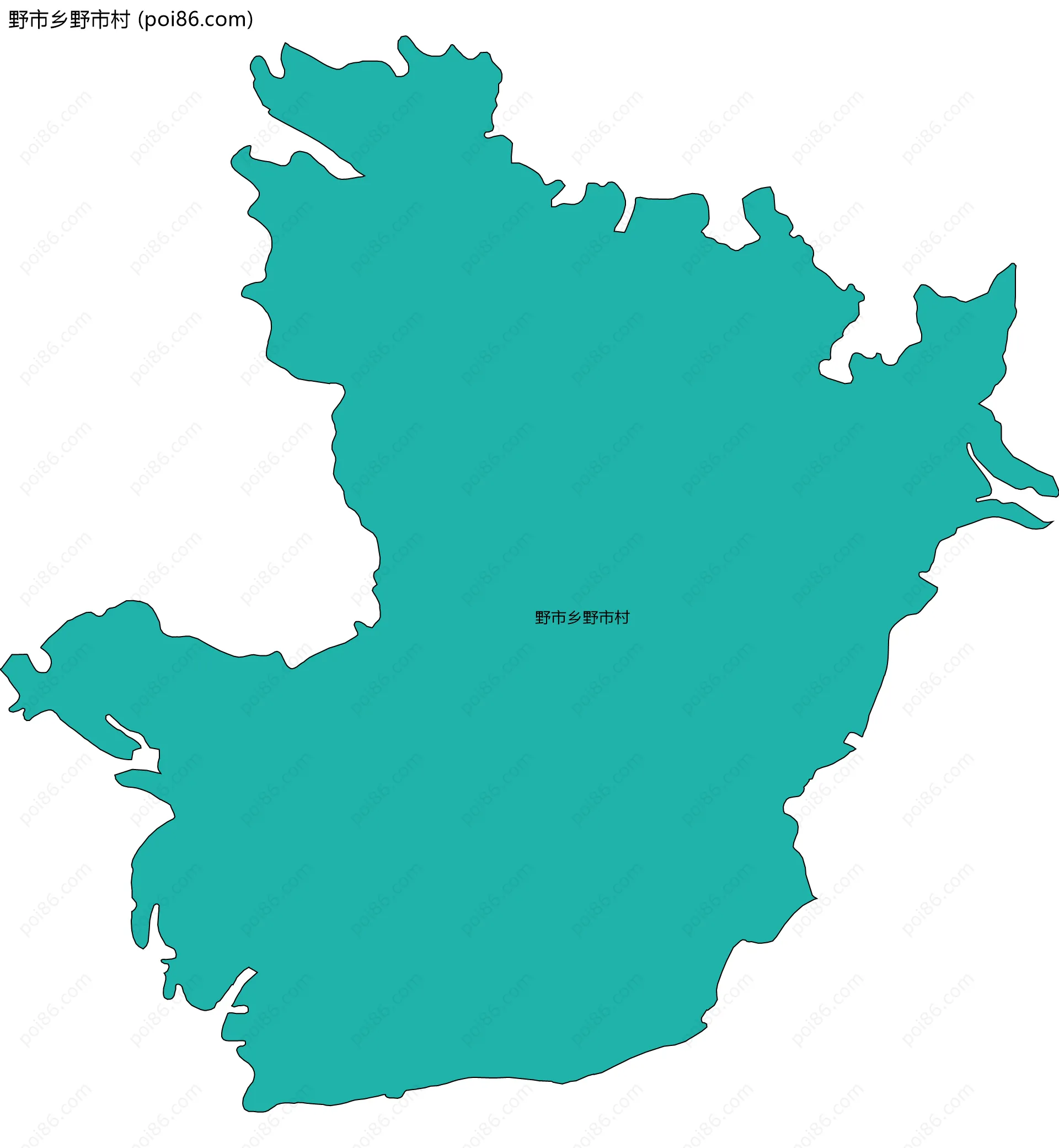 野市乡野市村边界地图