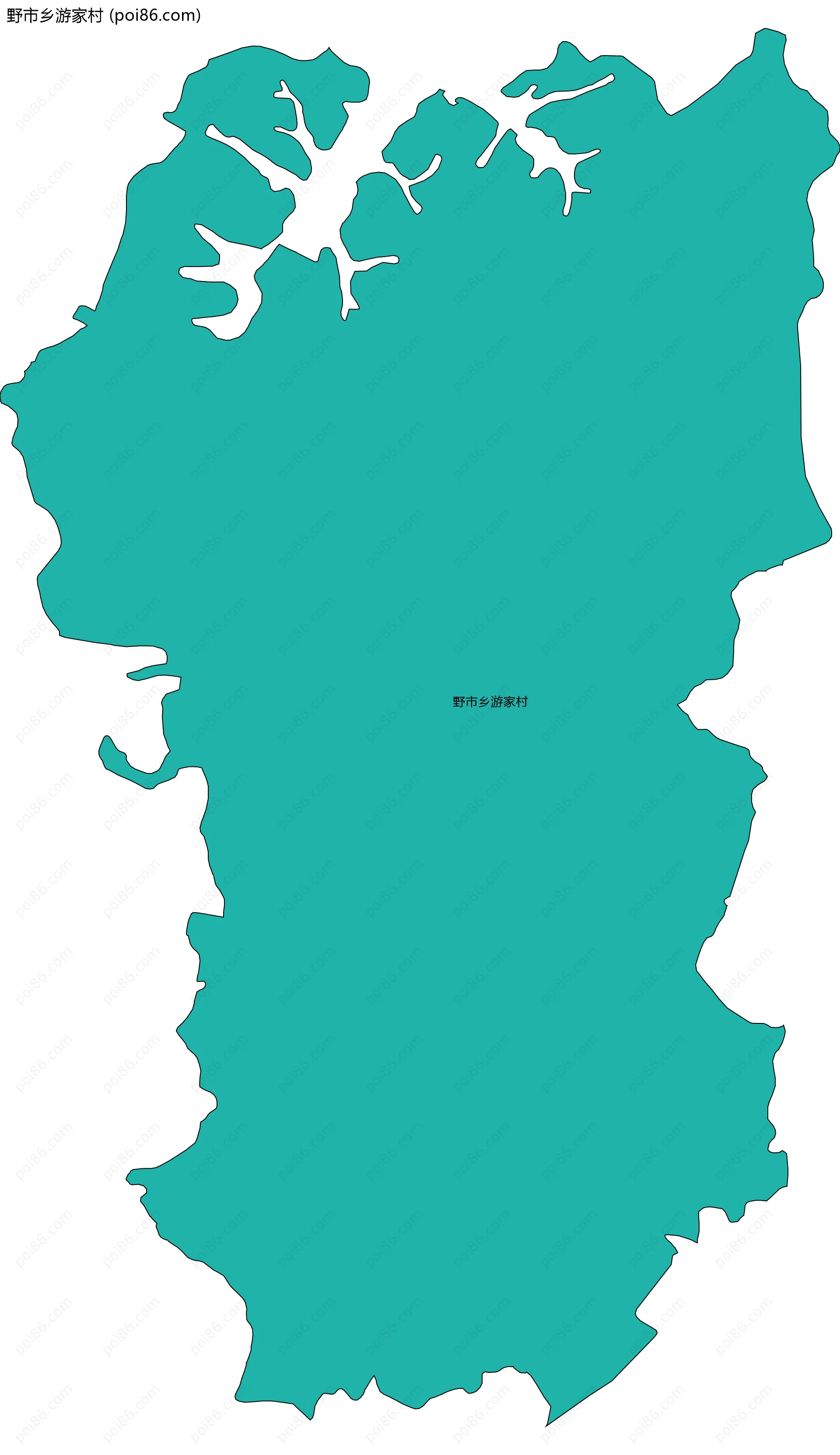 野市乡游家村边界地图