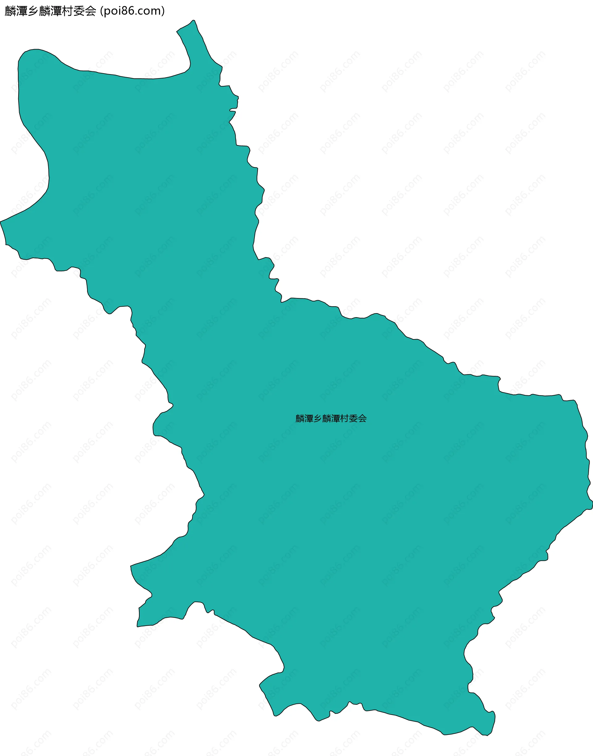 麟潭乡麟潭村委会边界地图