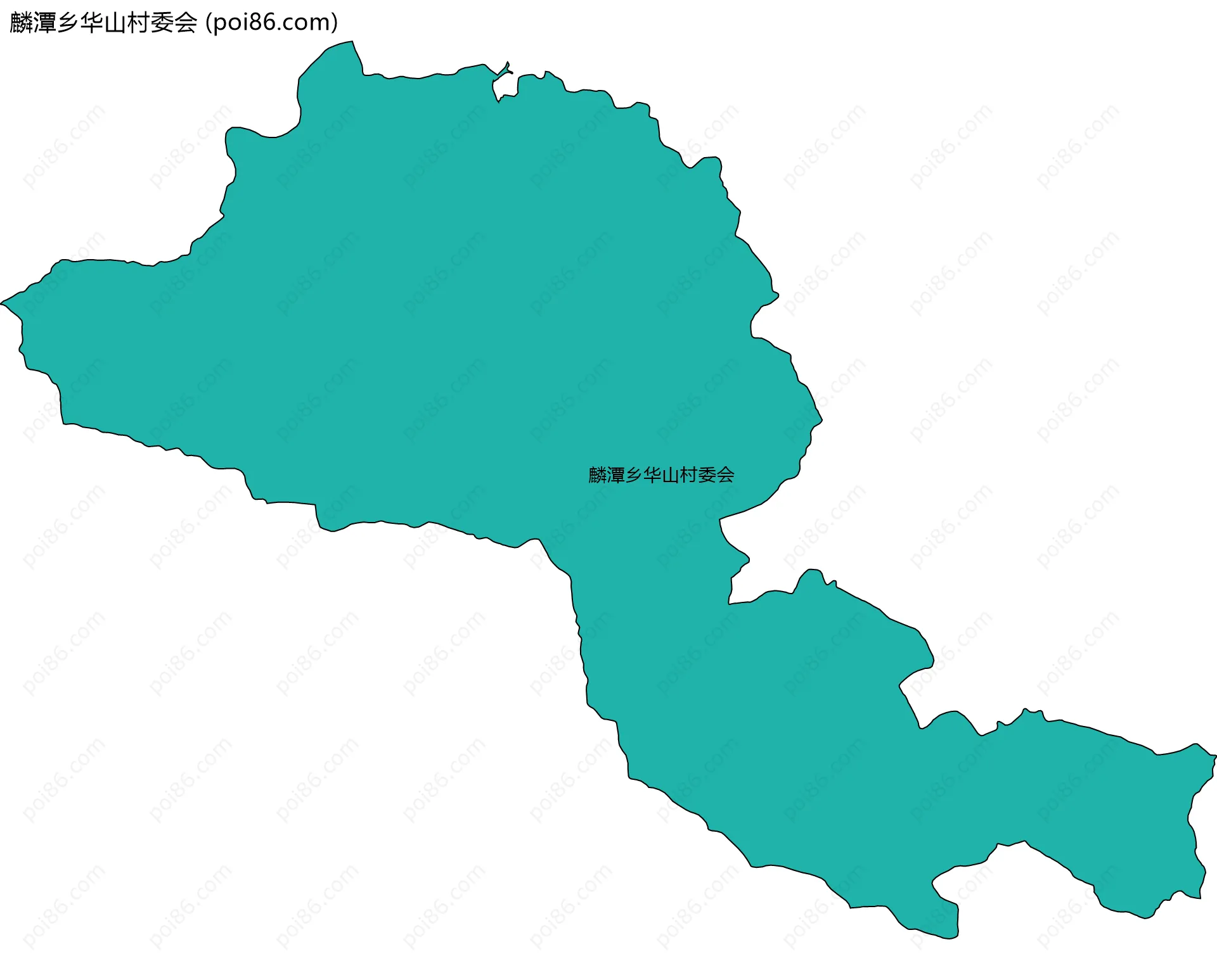 麟潭乡华山村委会边界地图