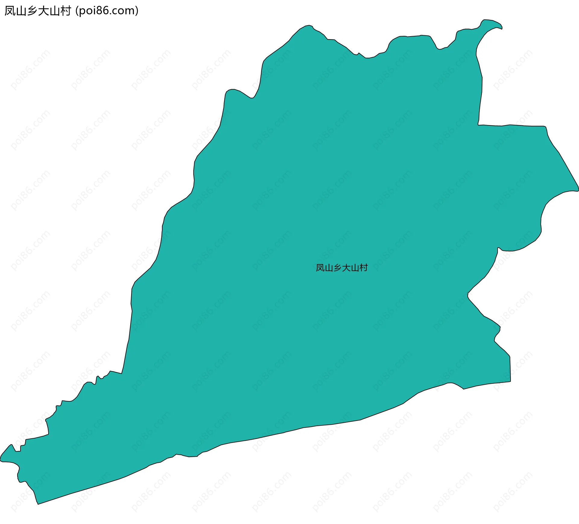 凤山乡大山村边界地图