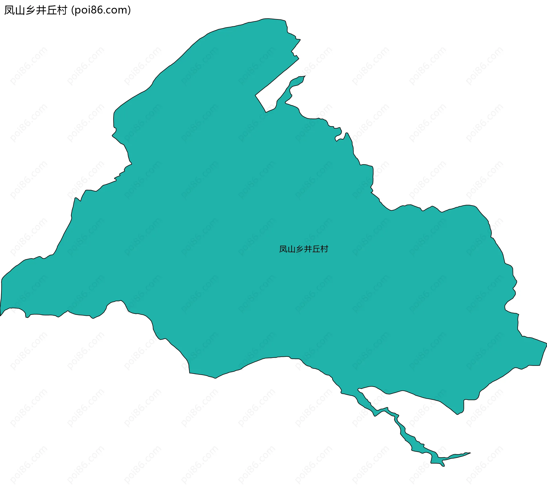 凤山乡井丘村边界地图
