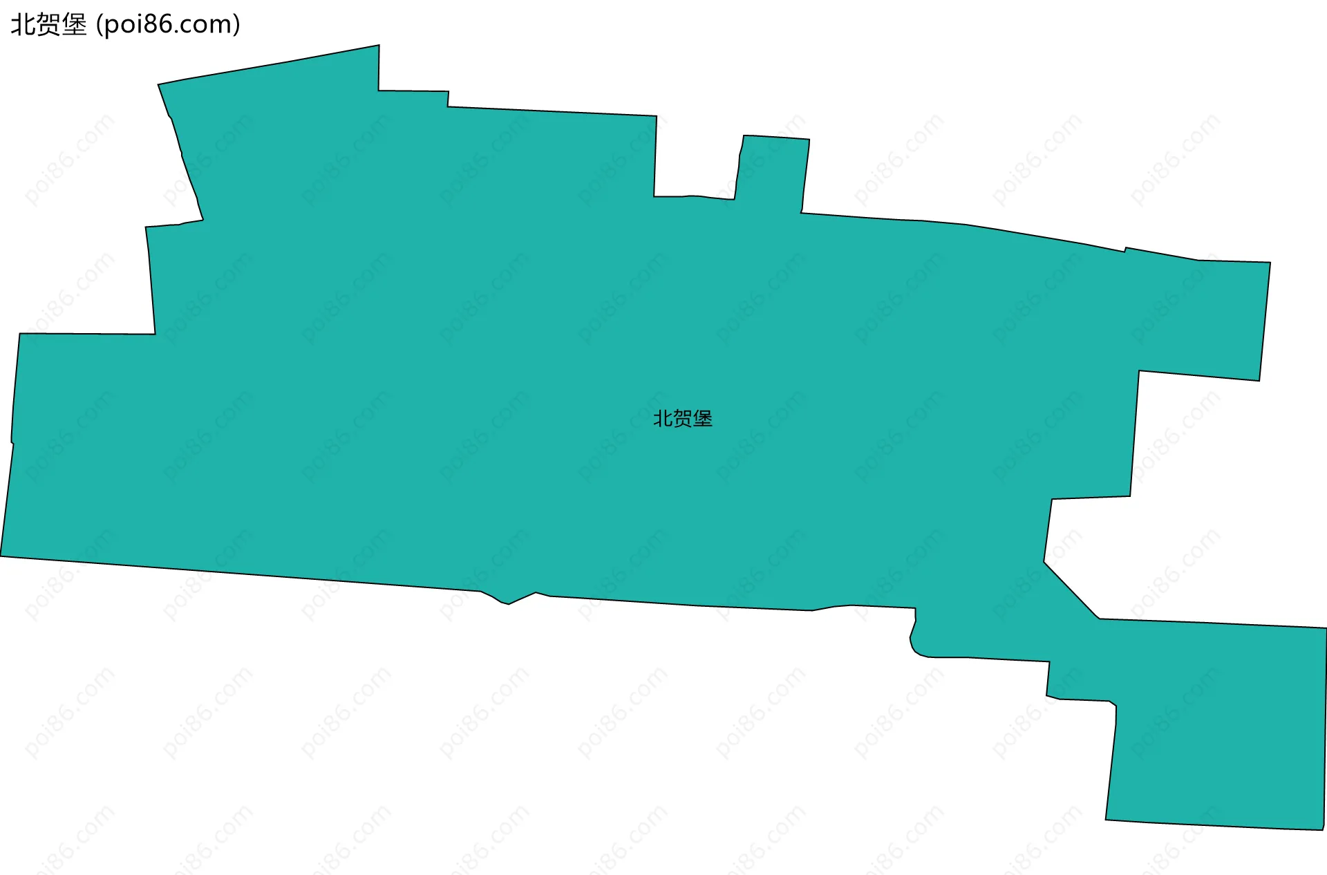 北贺堡边界地图