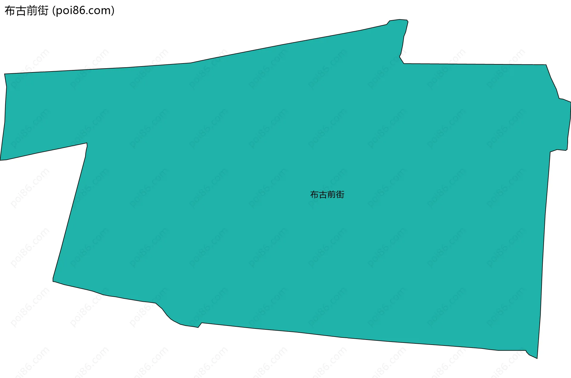 布古前街边界地图