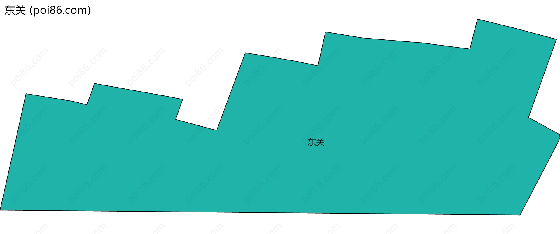 东关边界地图