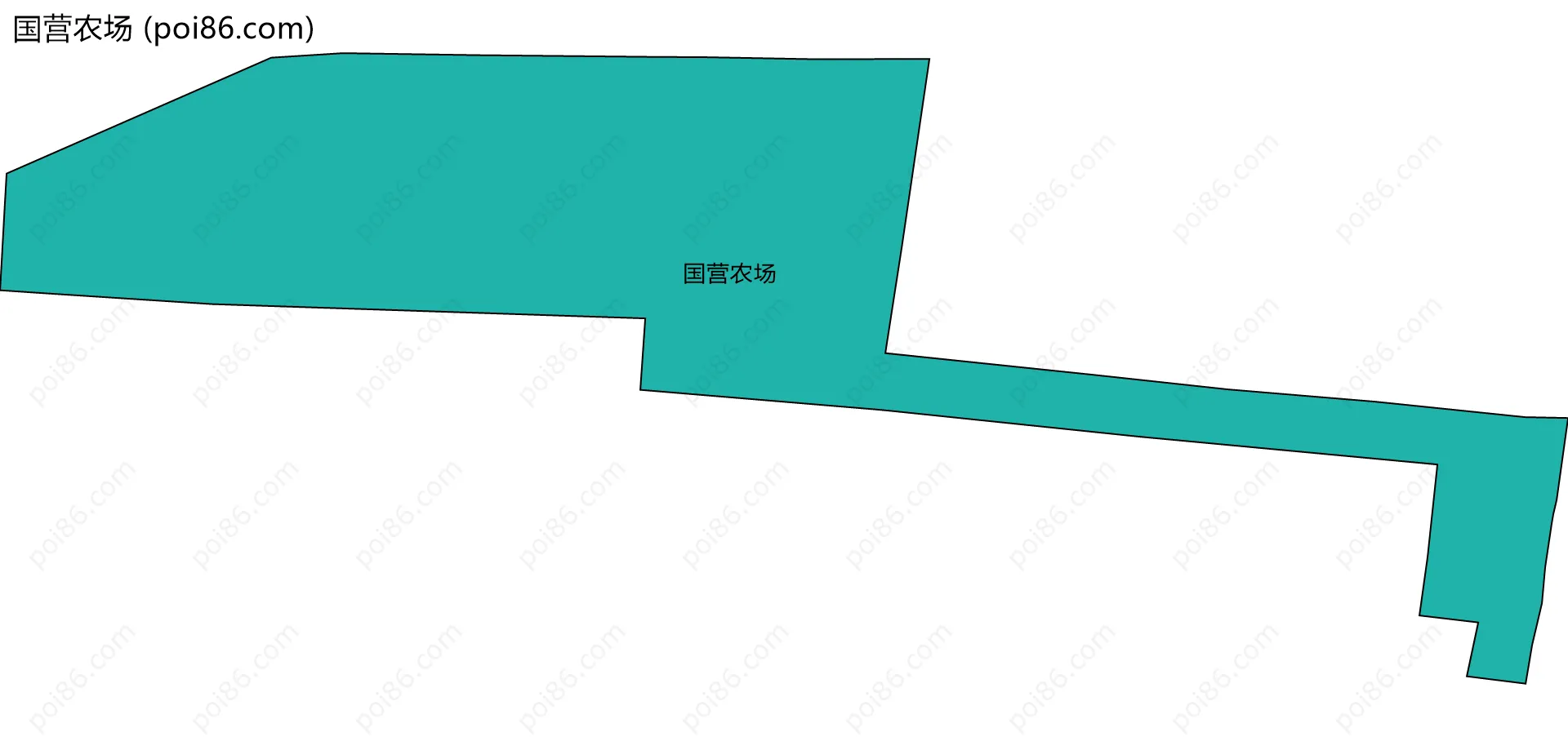 国营农场边界地图