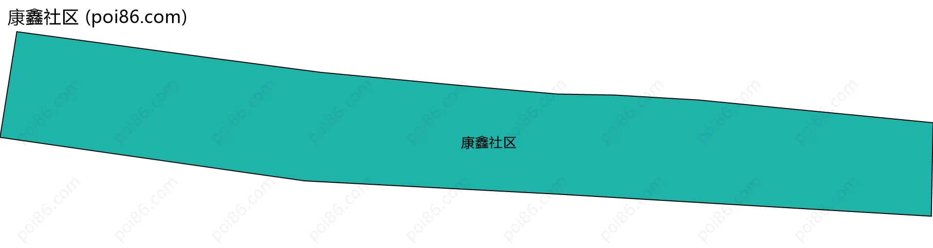 康鑫社区边界地图