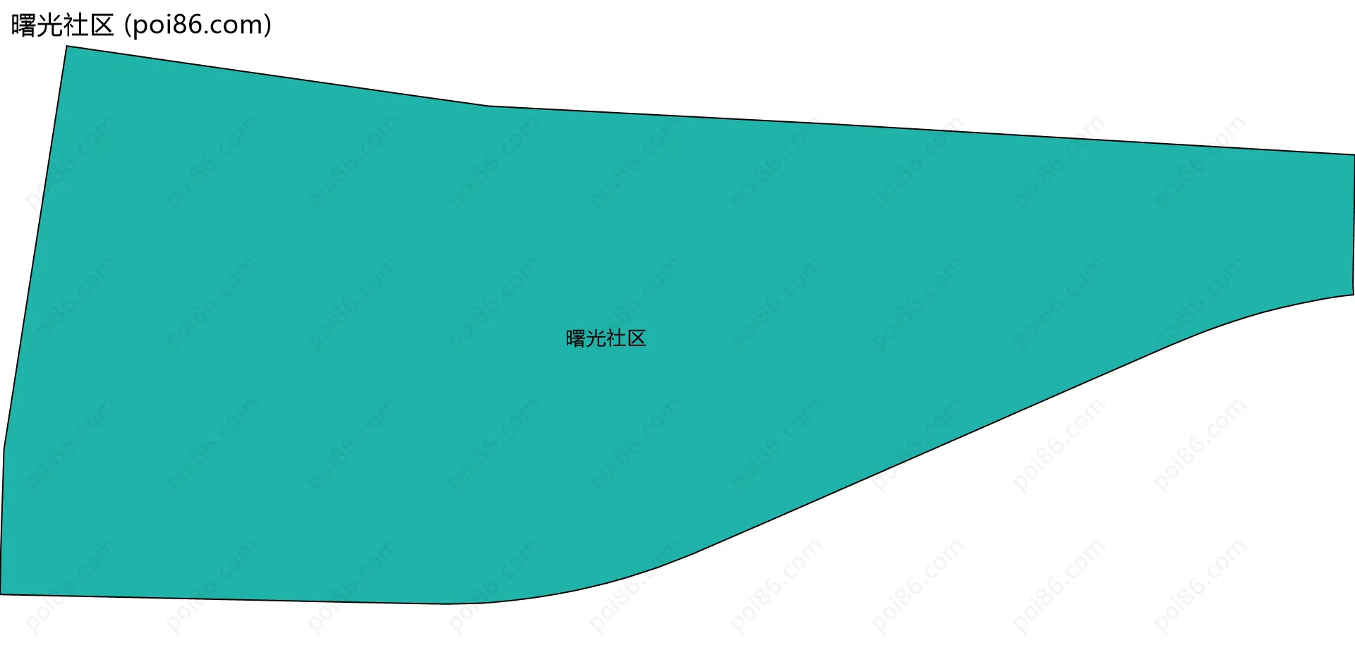 曙光社区边界地图