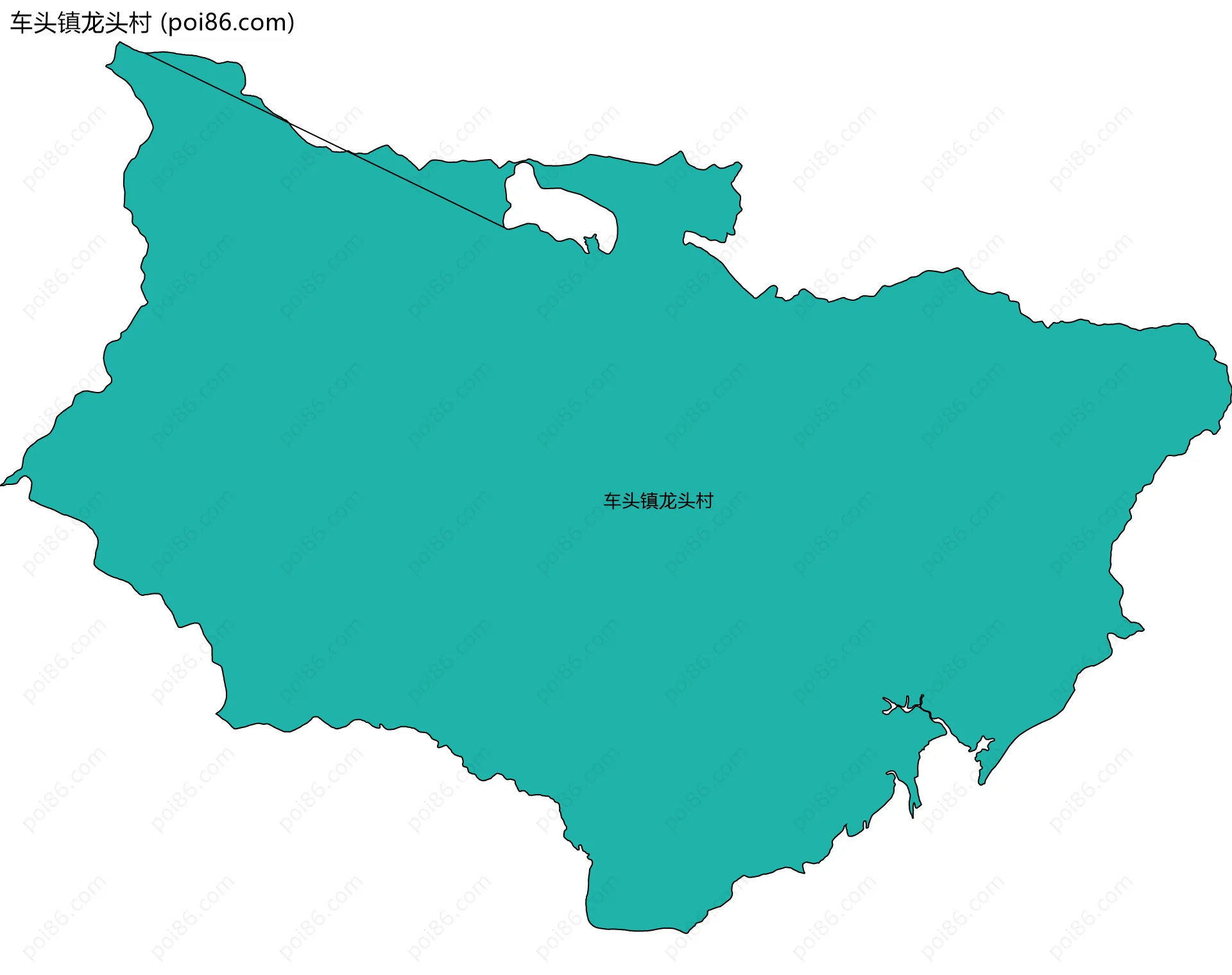 车头镇龙头村边界地图